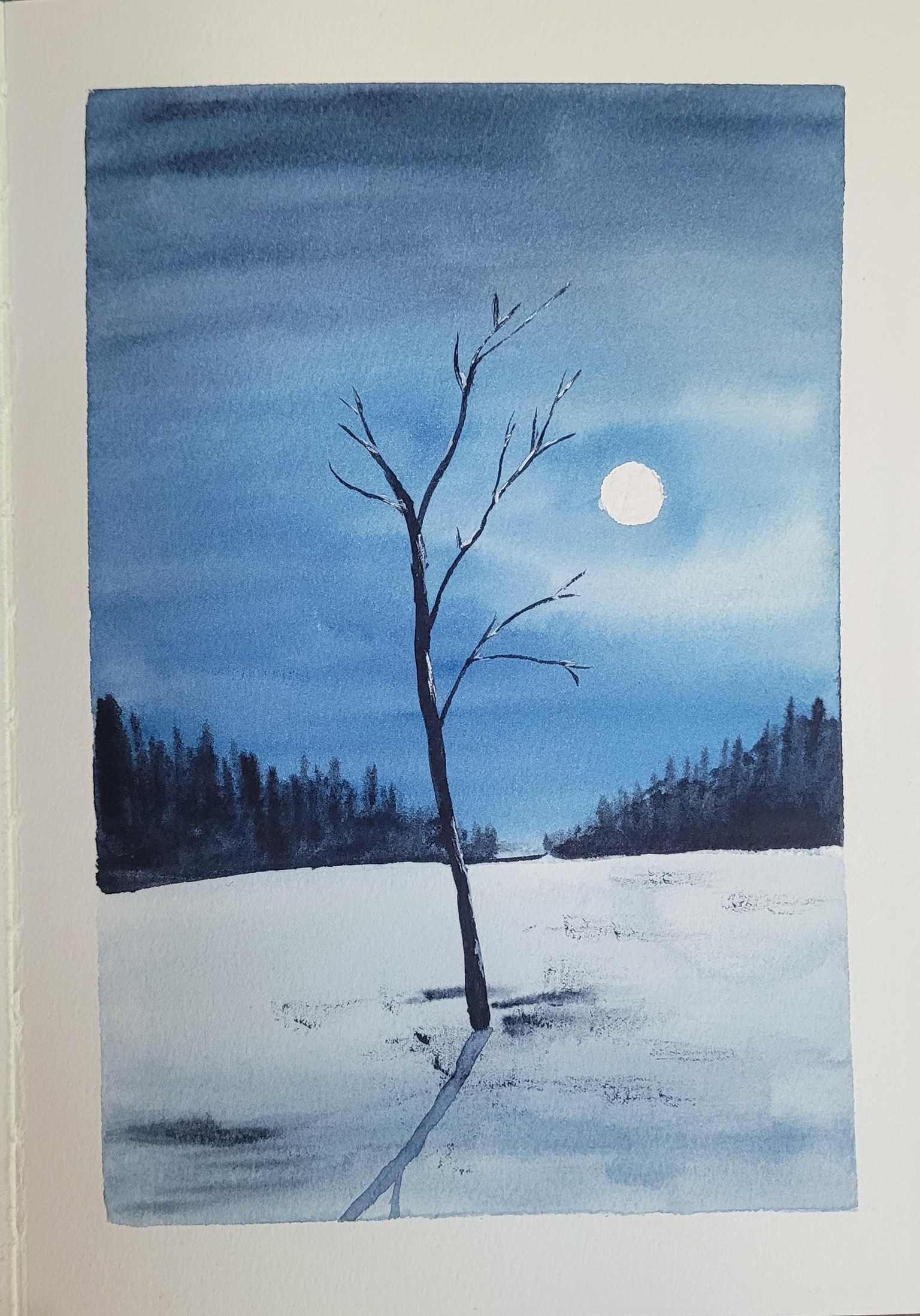 Dreamy Landscape Class Paintings - image 8 - student project