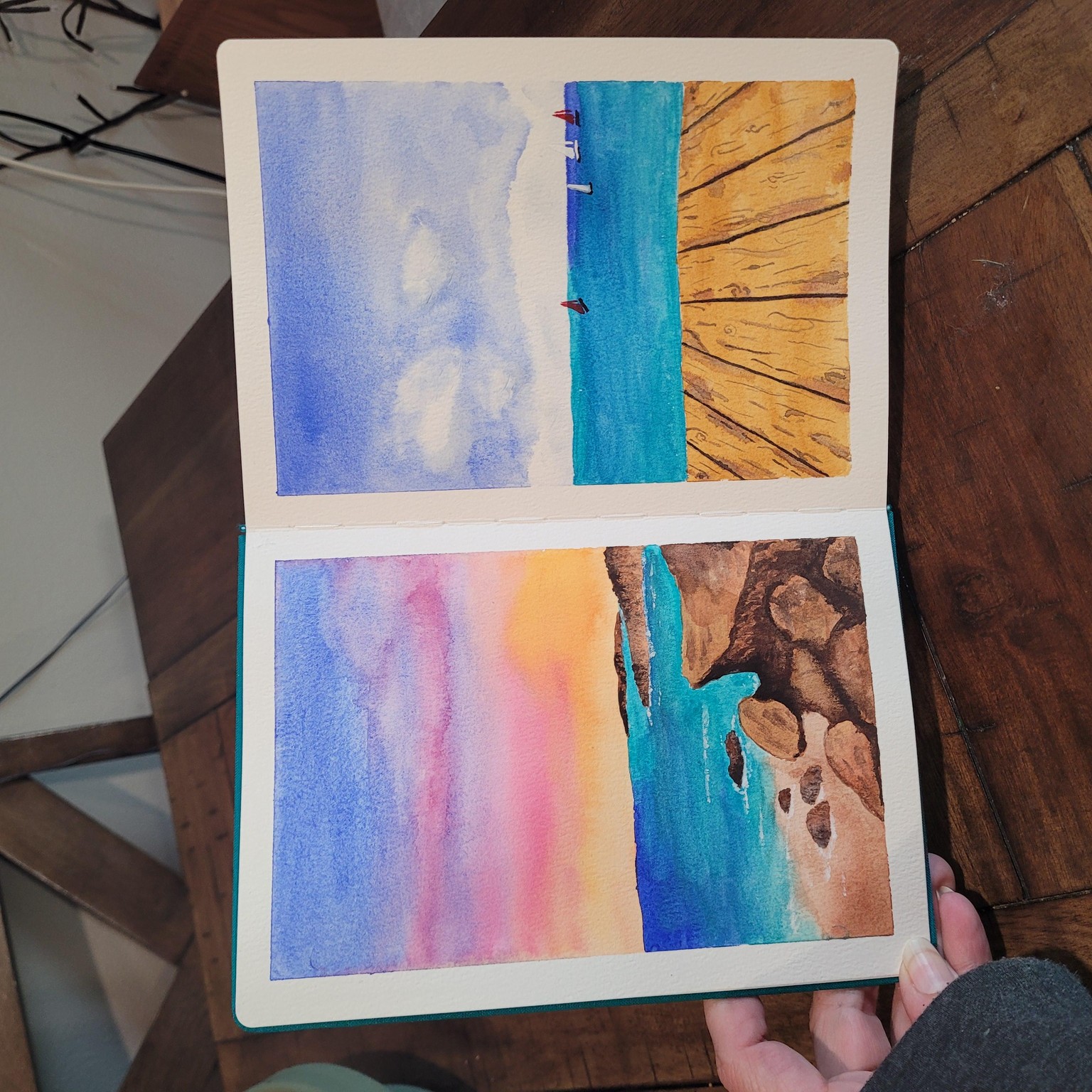 Dreamy Landscape Class Paintings - image 5 - student project