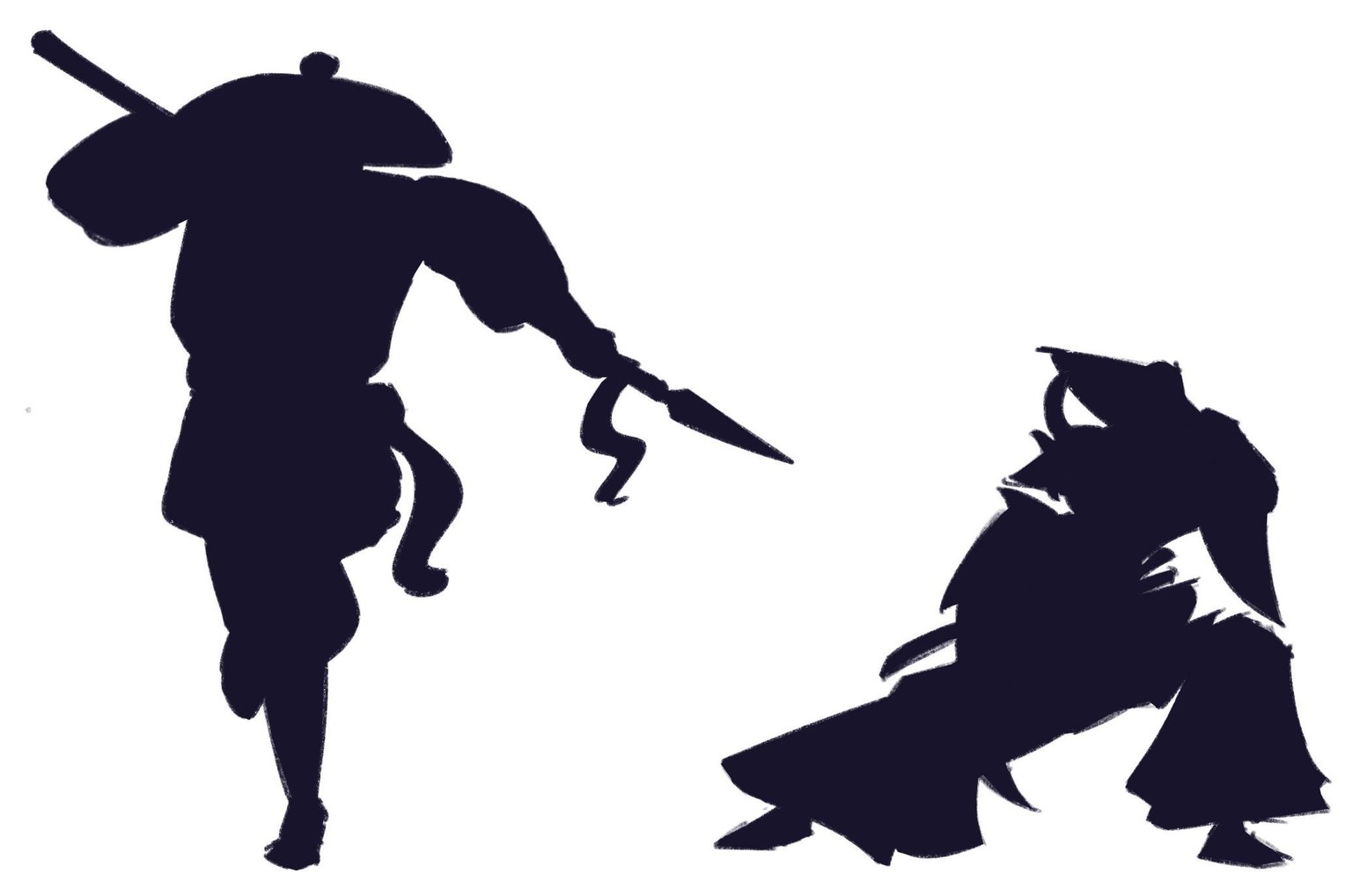 Sun ninja and Moon samurai Pt 2 - Gestures ☀️🌙 - image 2 - student project