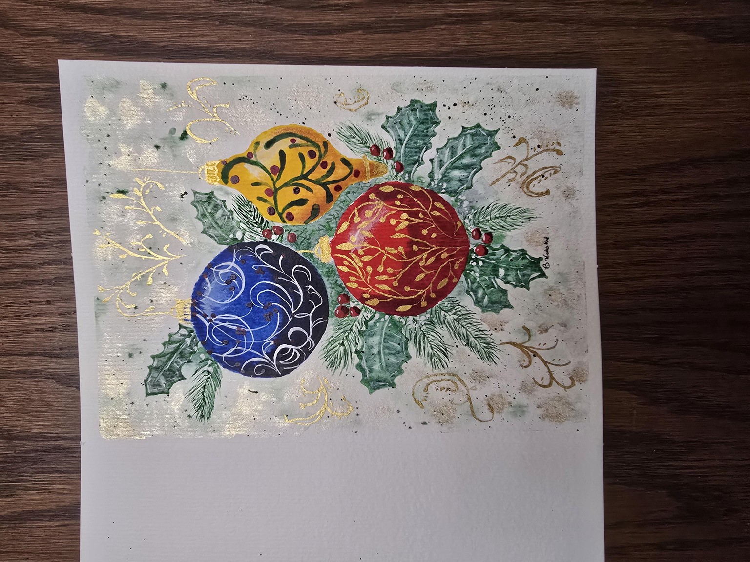 Ornament trio card - image 1 - student project