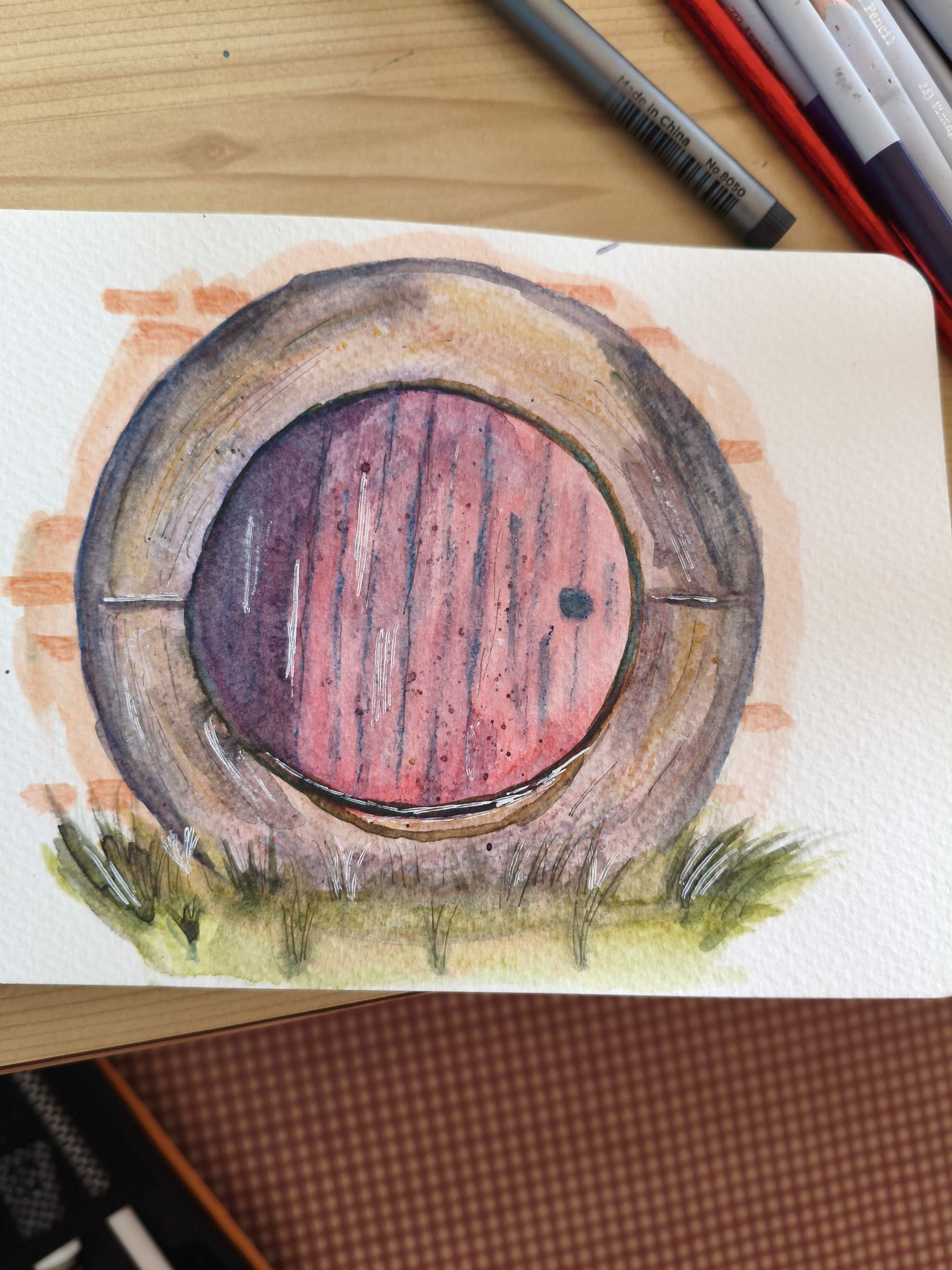 First Pencil Aquarell with cheap pencils. .. . - image 2 - student project