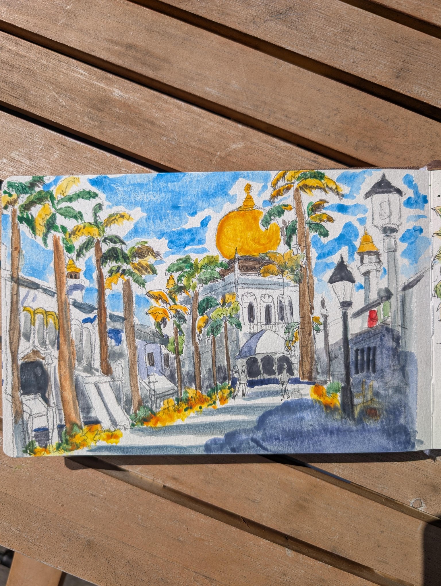 Urban sketching Singapore scenes - image 1 - student project
