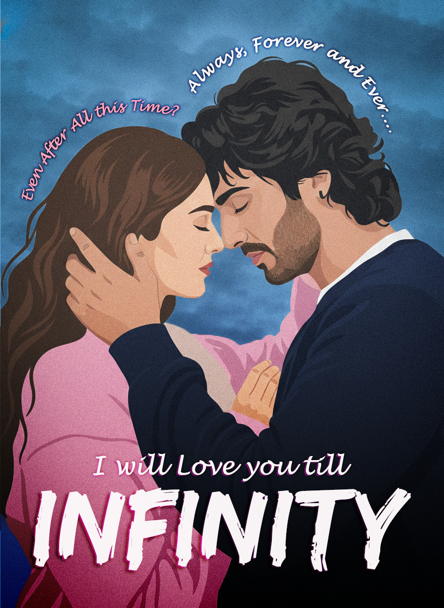 I Will Love You Till Infinity — Book Cover Design - image 2 - student project