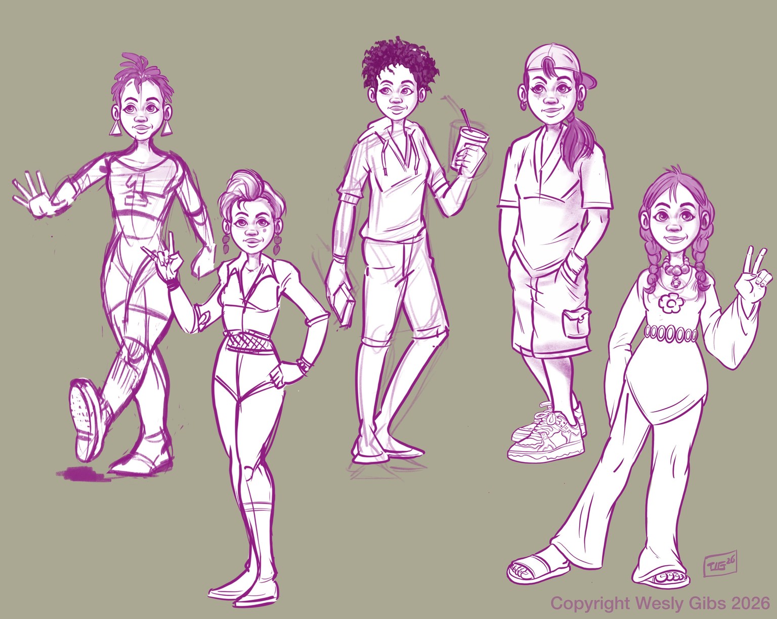 Female body poses - image 2 - student project