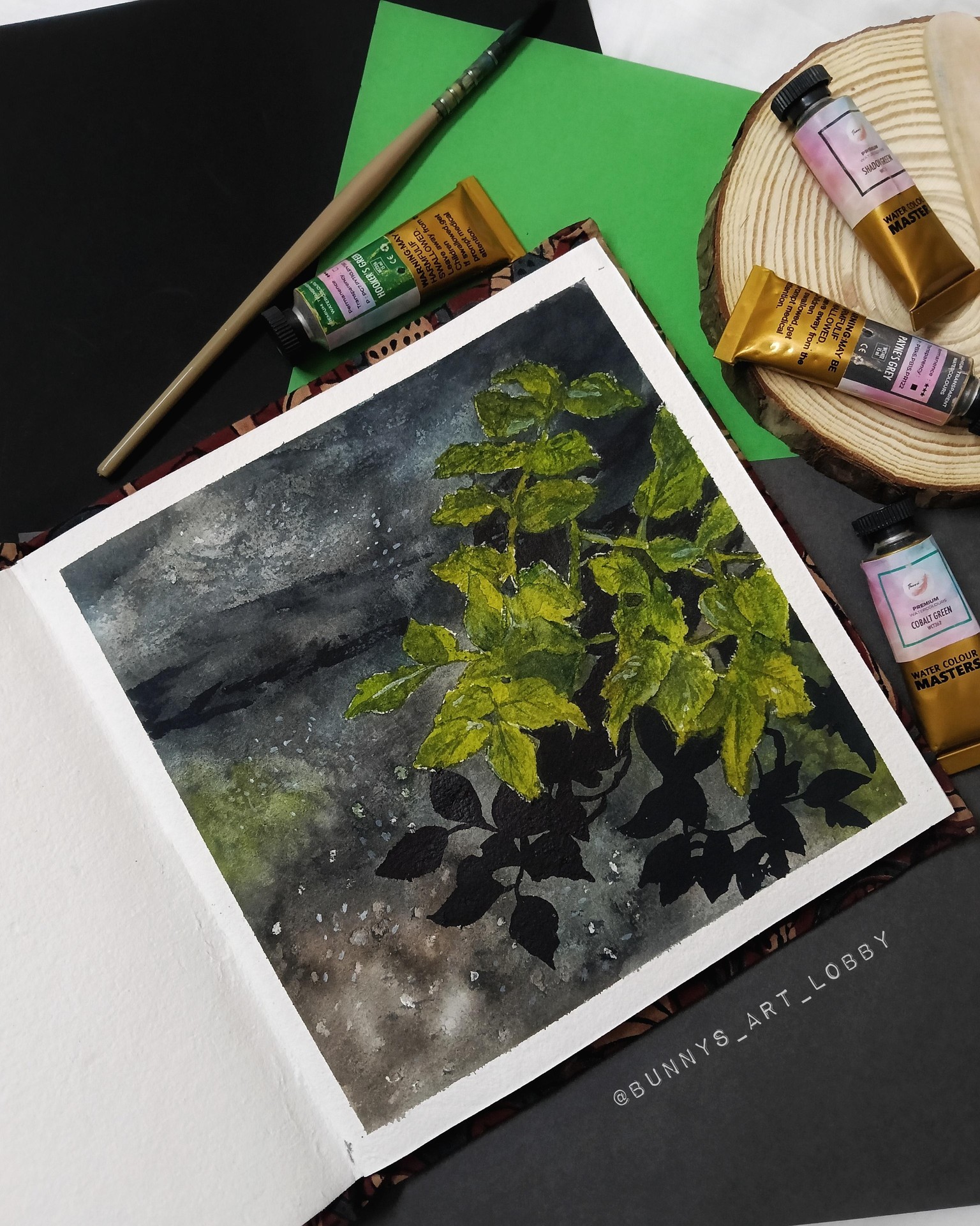 Light and texture with watercolors - image 1 - student project