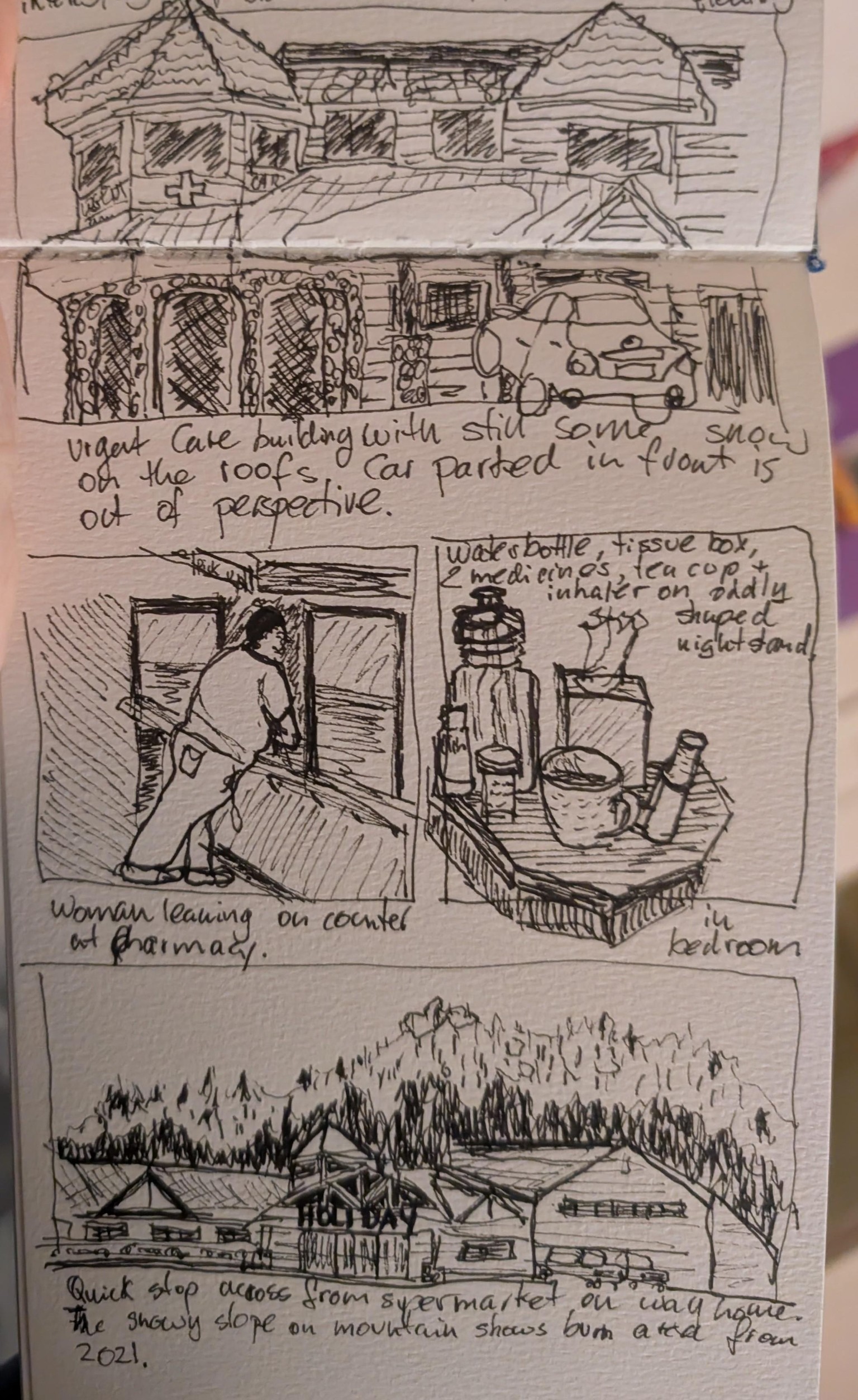 Sketching from trip through town - image 2 - student project