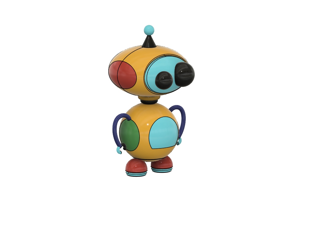 3D Robot Plastic & Wooden Appearance - image 1 - student project