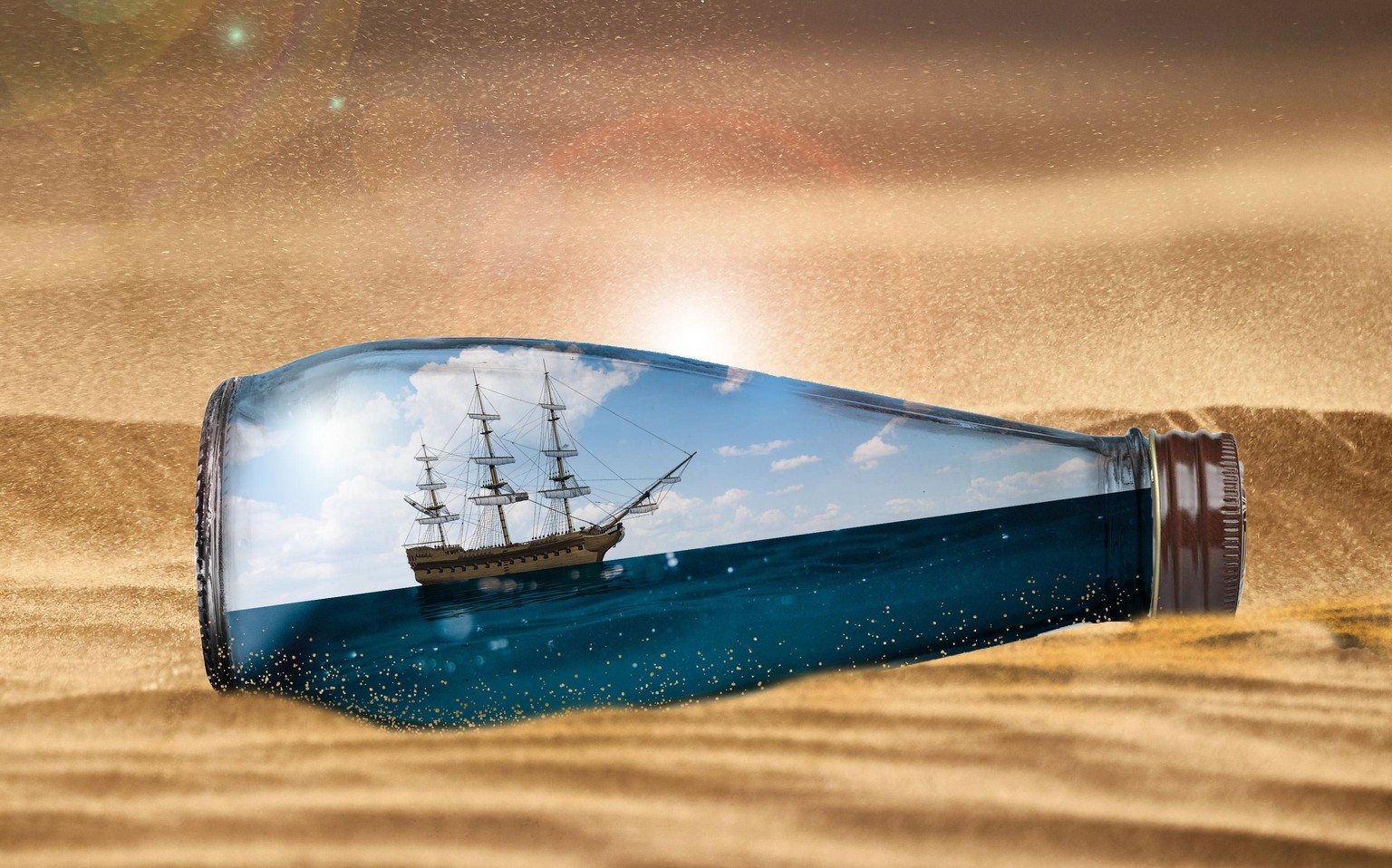 Ocean in the bottle - image 1 - student project