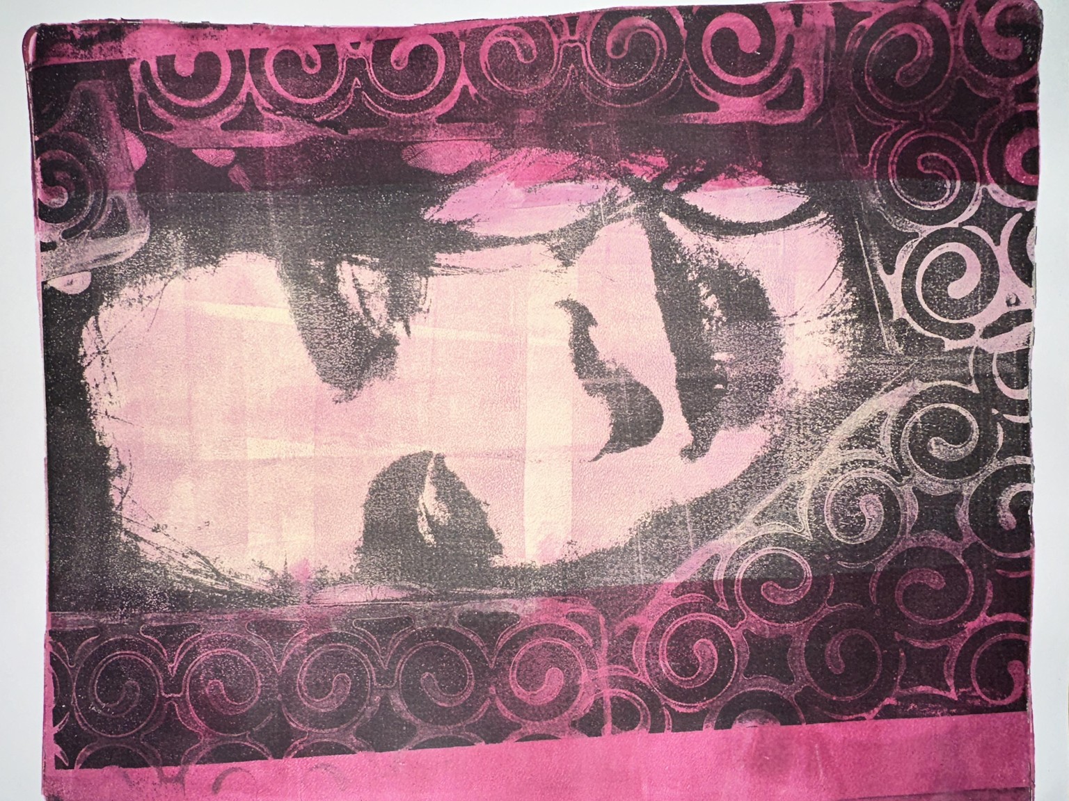 Monoprint with 2 colors - image 1 - student project