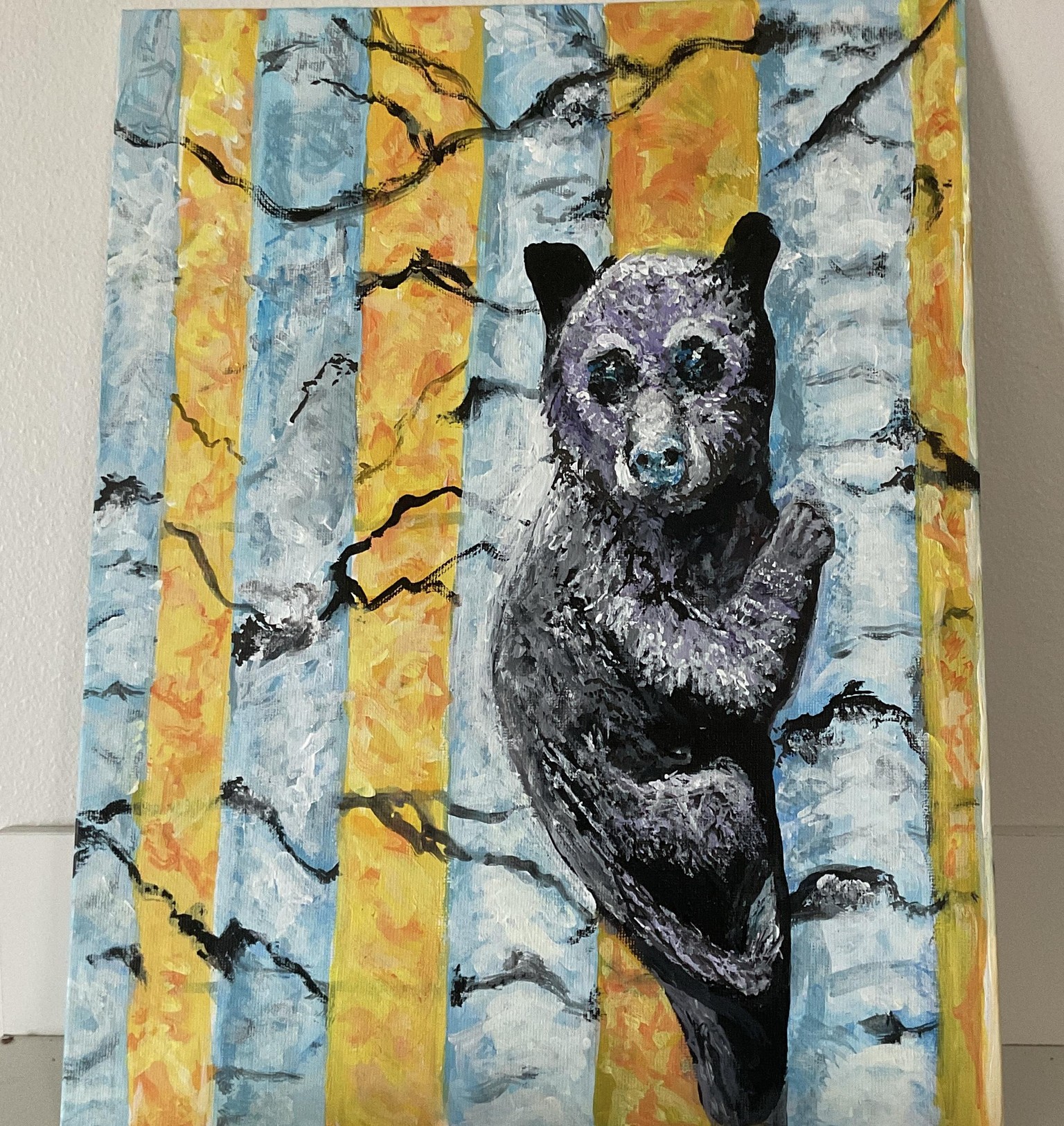 Baby Bear in Fall Aspen Trees - image 1 - student project