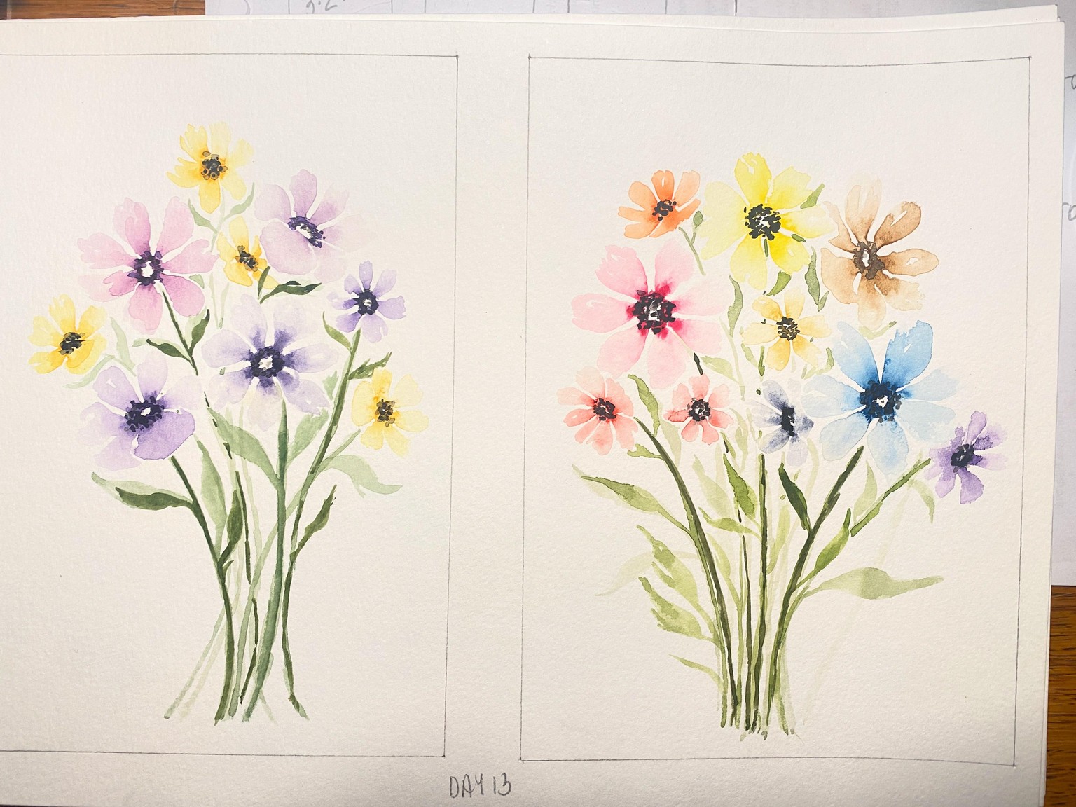 15 days of watercolor florals - image 15 - student project