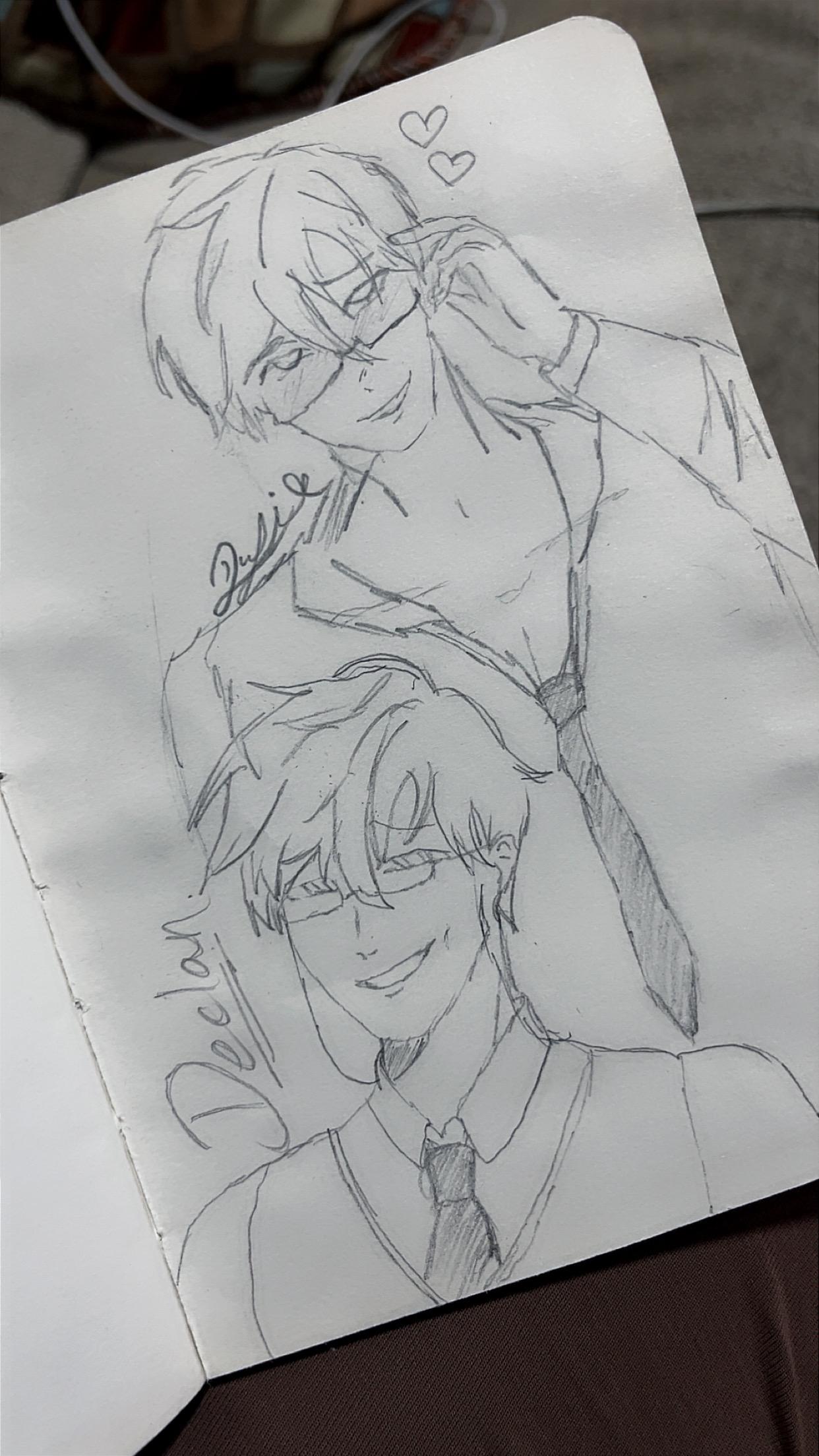 Character Design: Xavier & Declan (Grumpy x Sunshine) - image 2 - student project