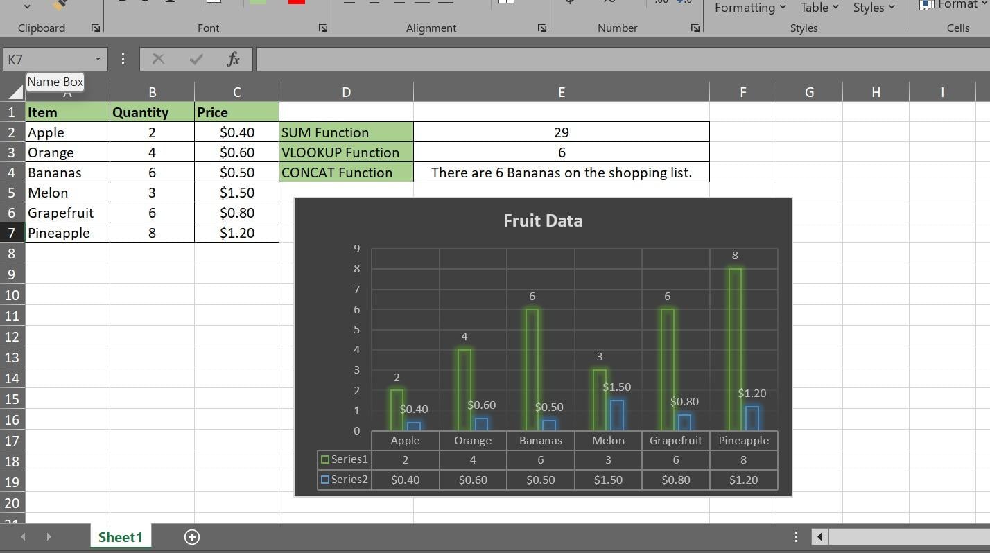 Project for Microsoft Excel for Beginner - image 1 - student project