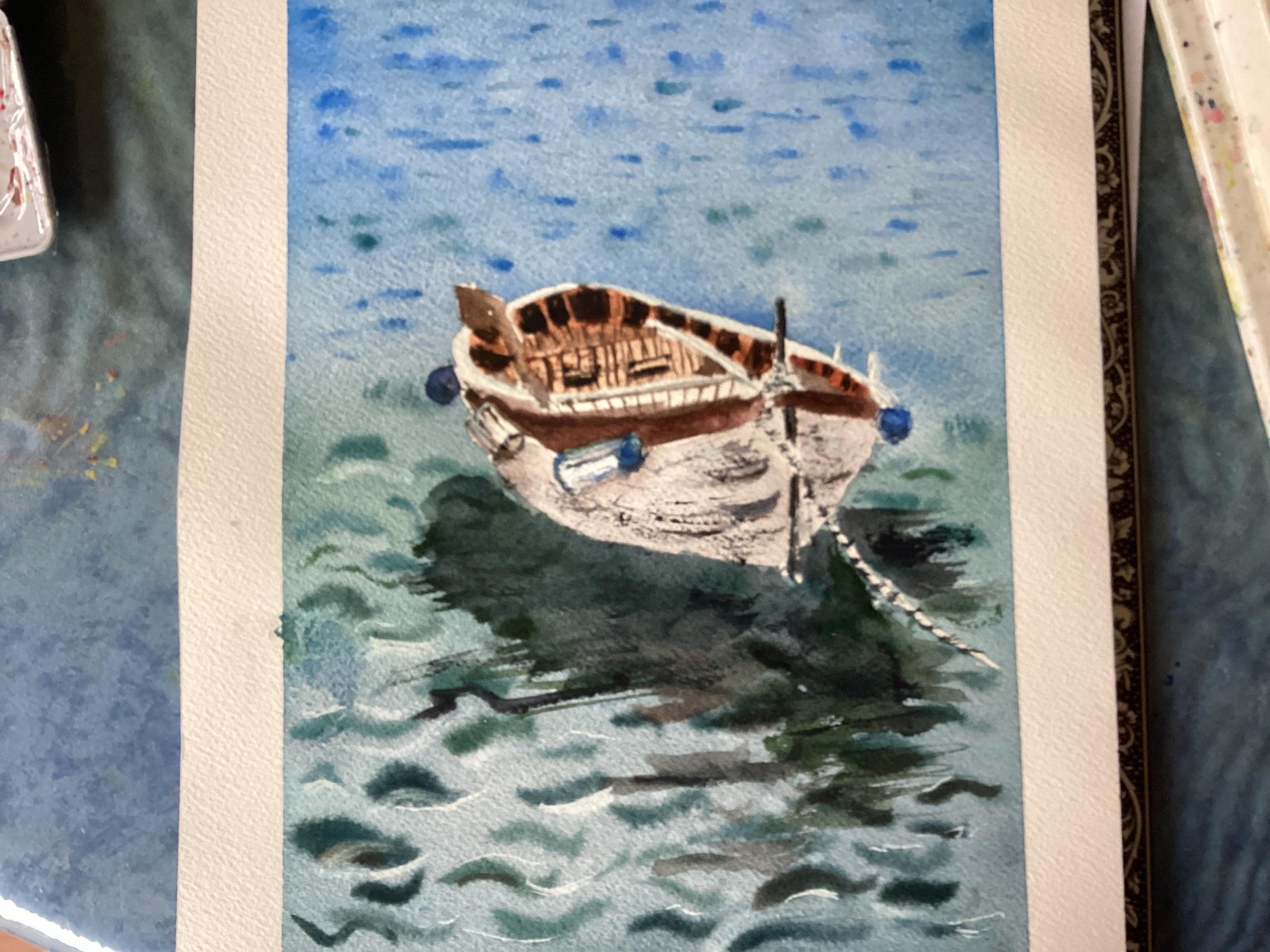 Seascape with small boat, a Z. aydogda tutorial - image 1 - student project