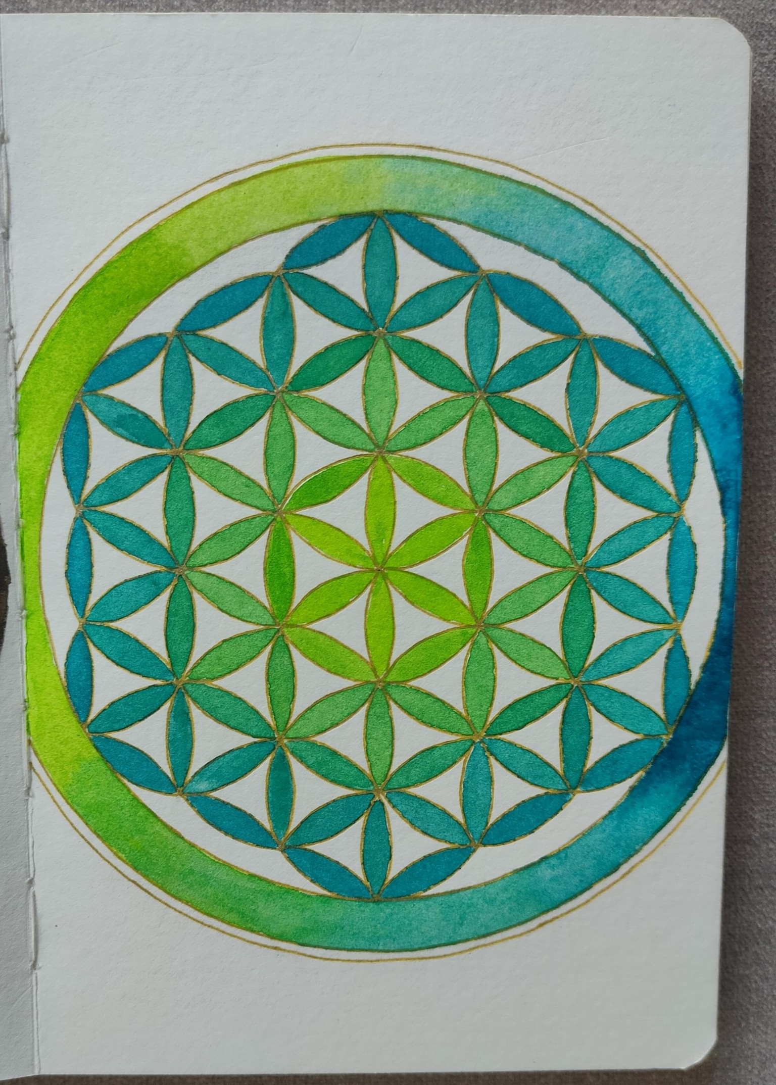 Gradient Flower of Life - image 1 - student project