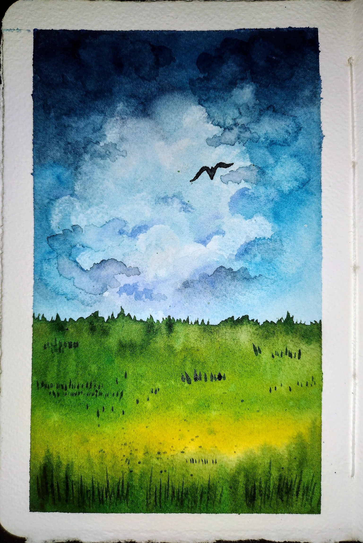 Nature In watercolor Projects - image 5 - student project