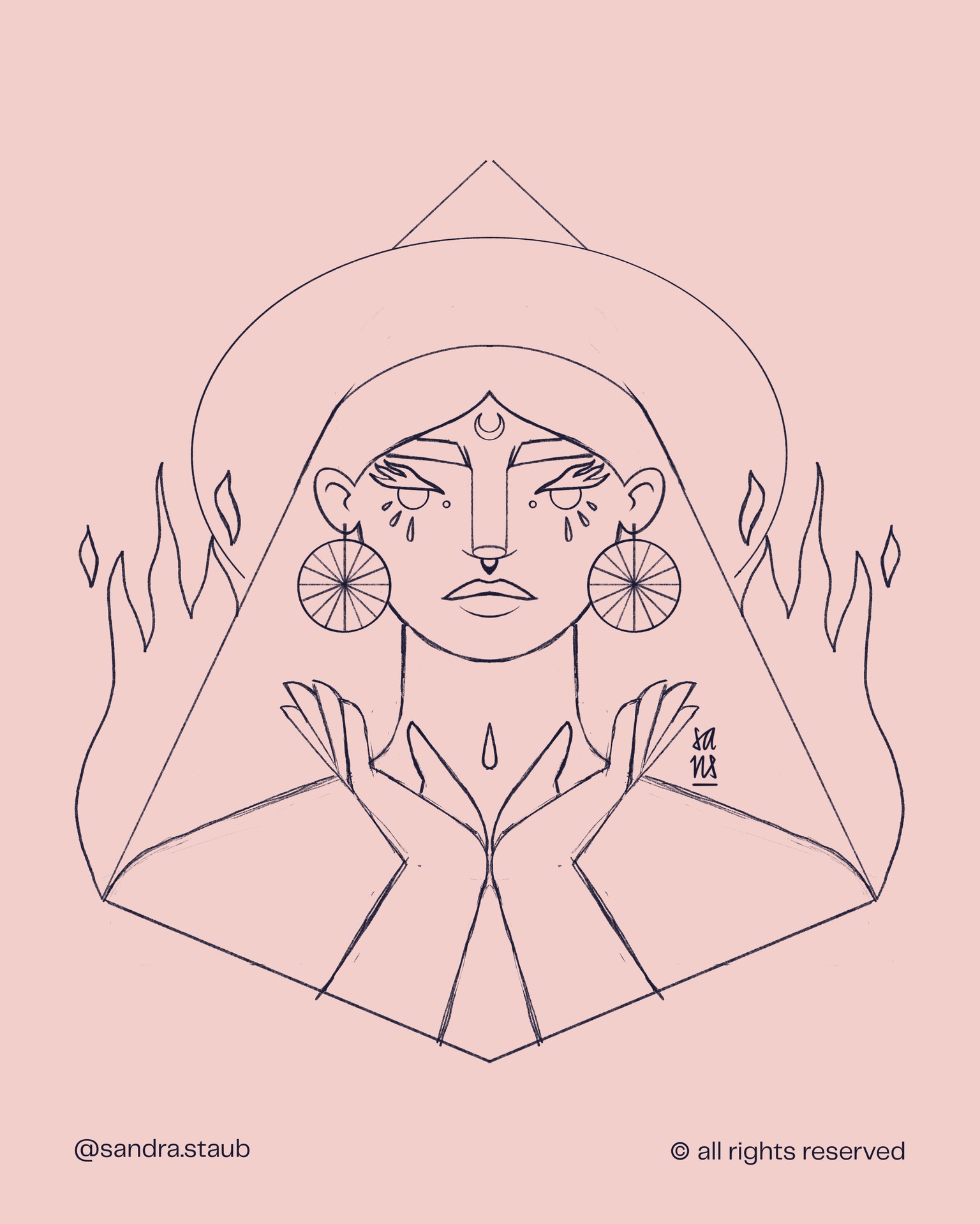 Sample portrait illustration from your teacher - image 2 - student project