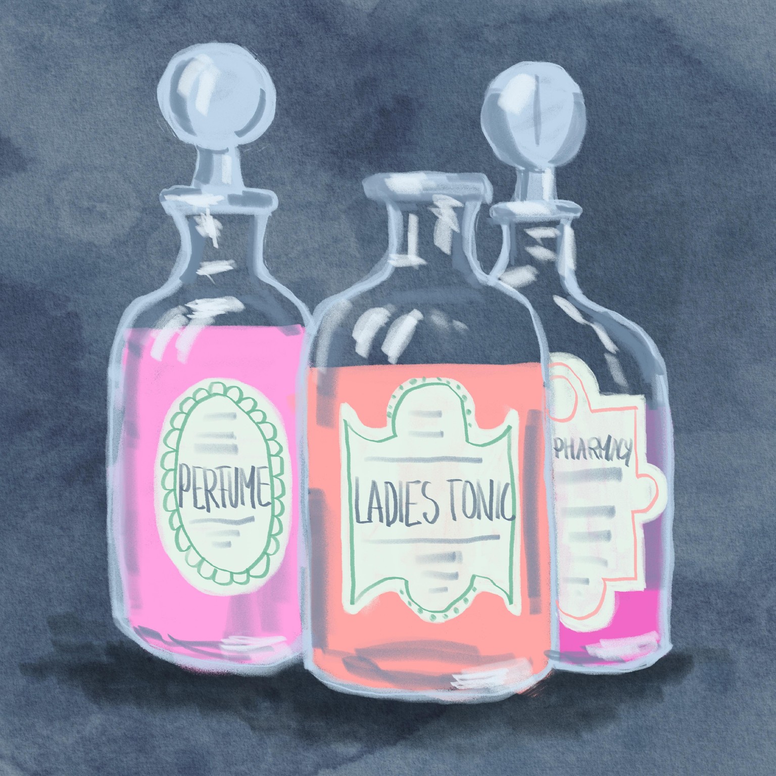 Perfume bottle sketch - image 1 - student project