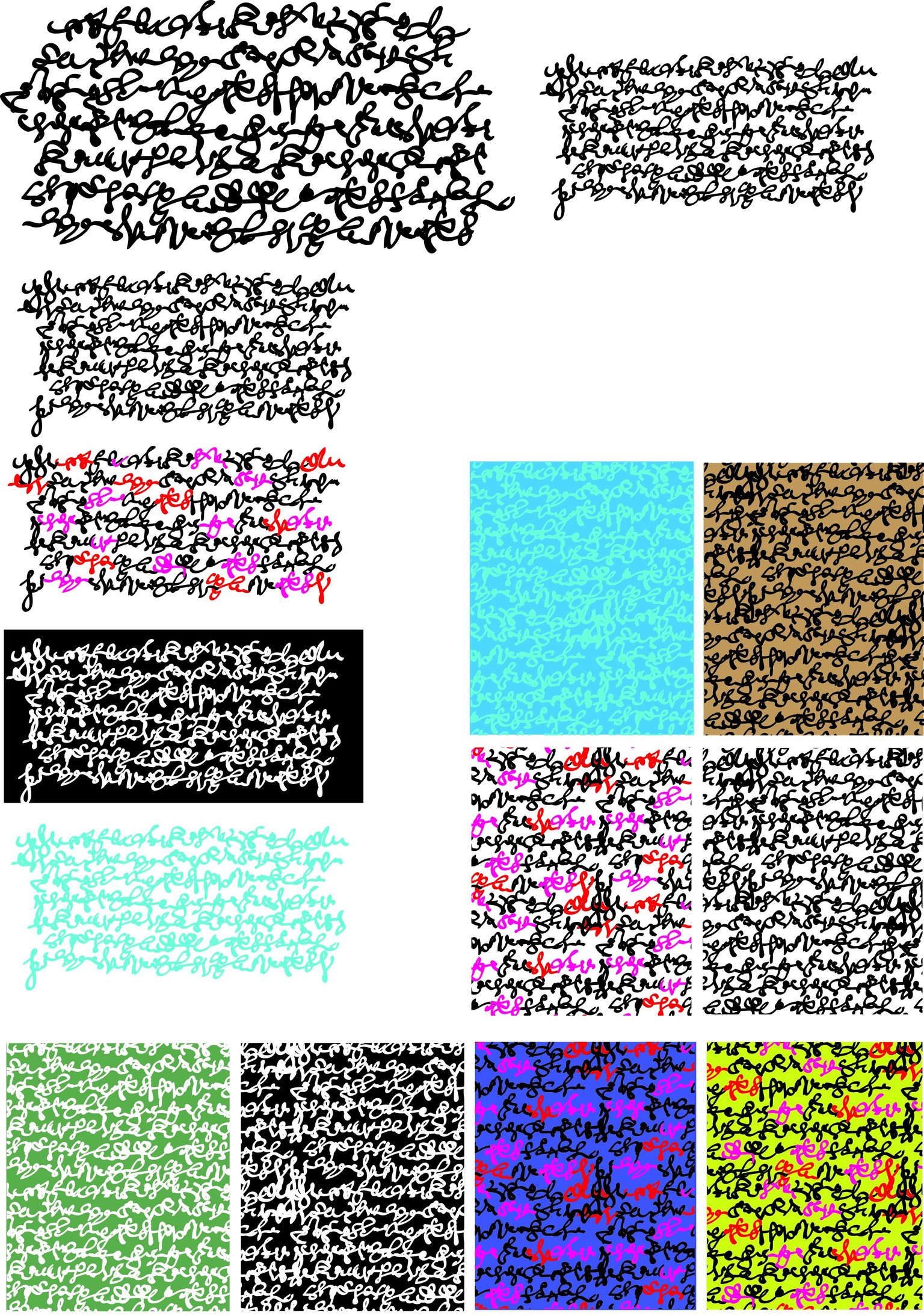 Scribble patterns - image 1 - student project