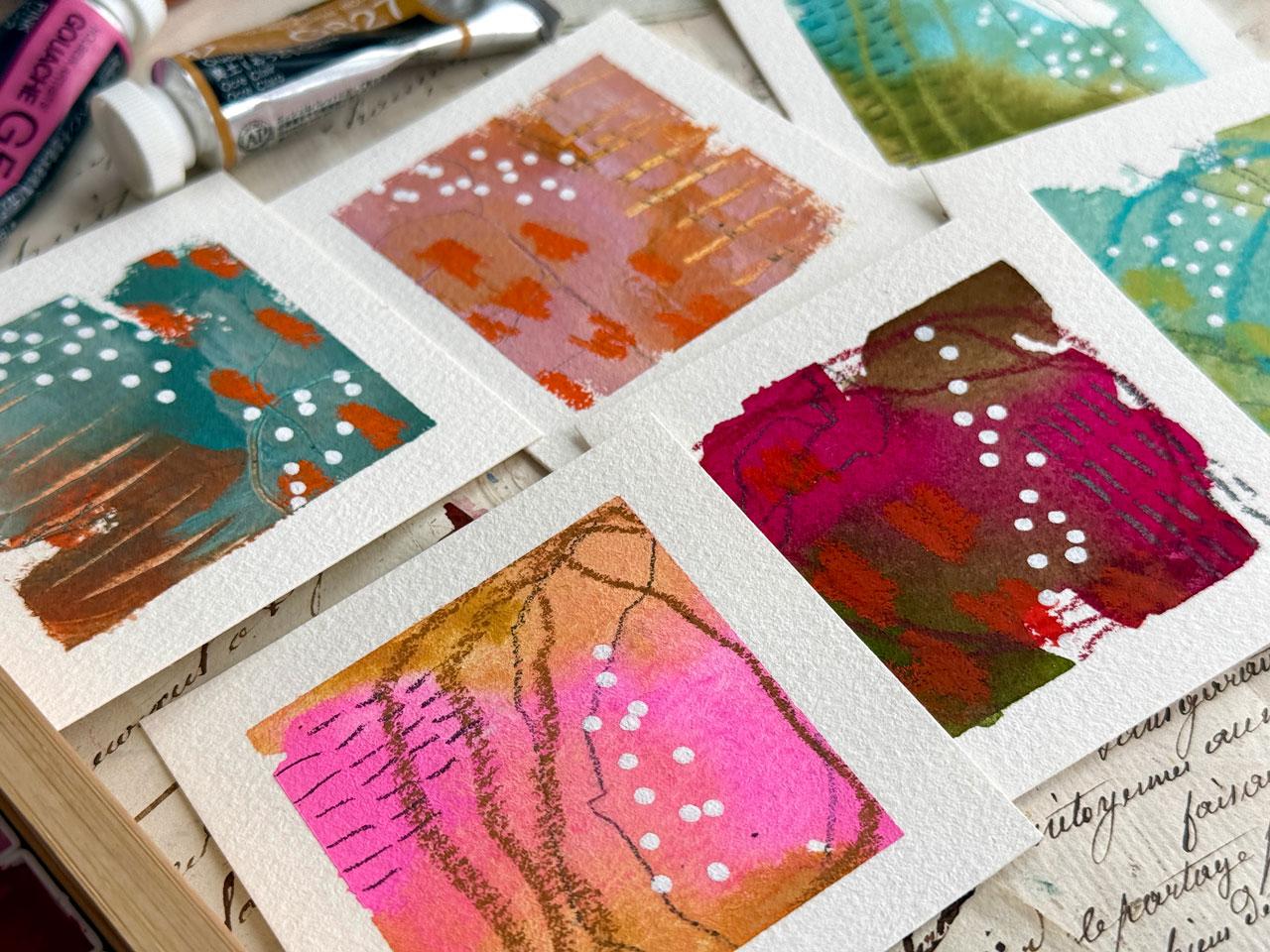 Tiny Paintings, Big Magic: Create 3x3 Abstract Art for Joy & Flow - image 2 - student project