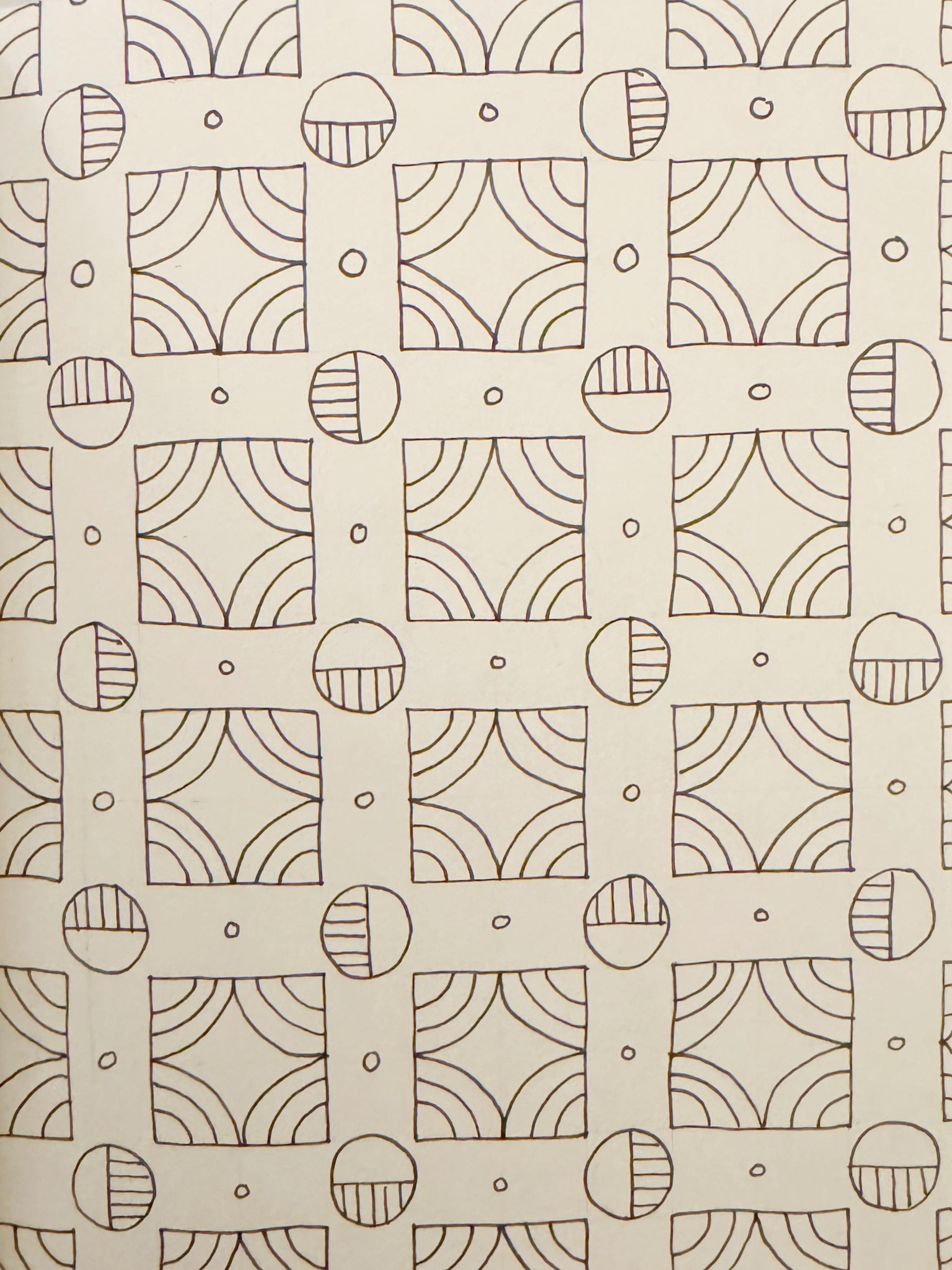 Circle and Cross Pattern - image 1 - student project