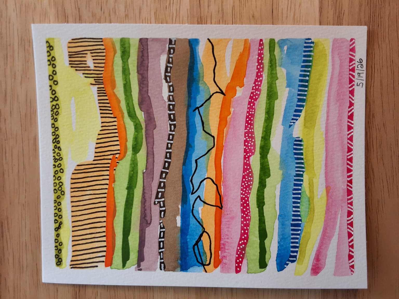 Watercolor Stripe Samplers - image 6 - student project