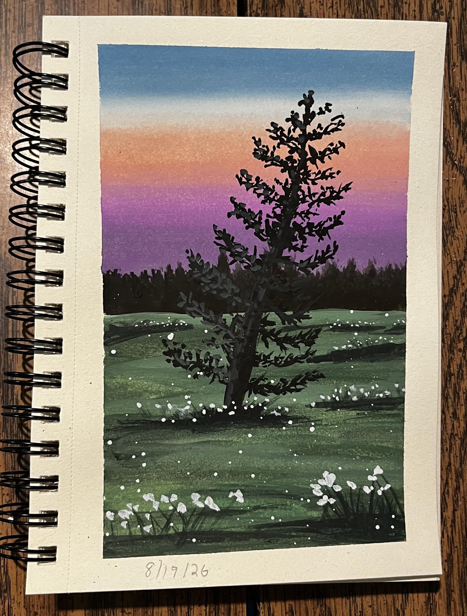 Gouache landscapes - image 2 - student project