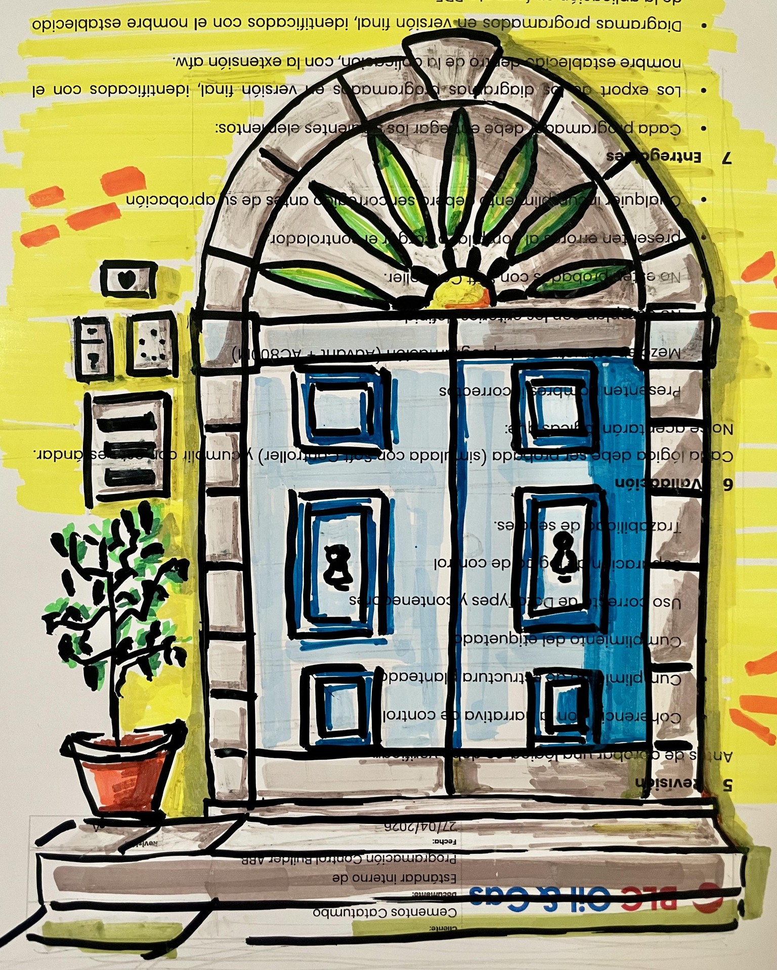 Urban Sketching: Some Doors - image 2 - student project
