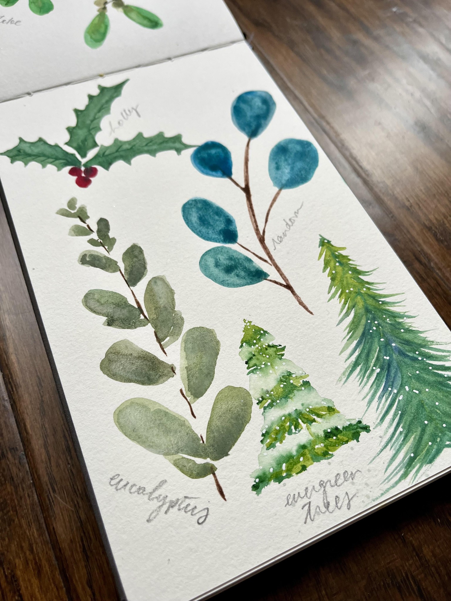 Winter watercolour illustrations - image 2 - student project