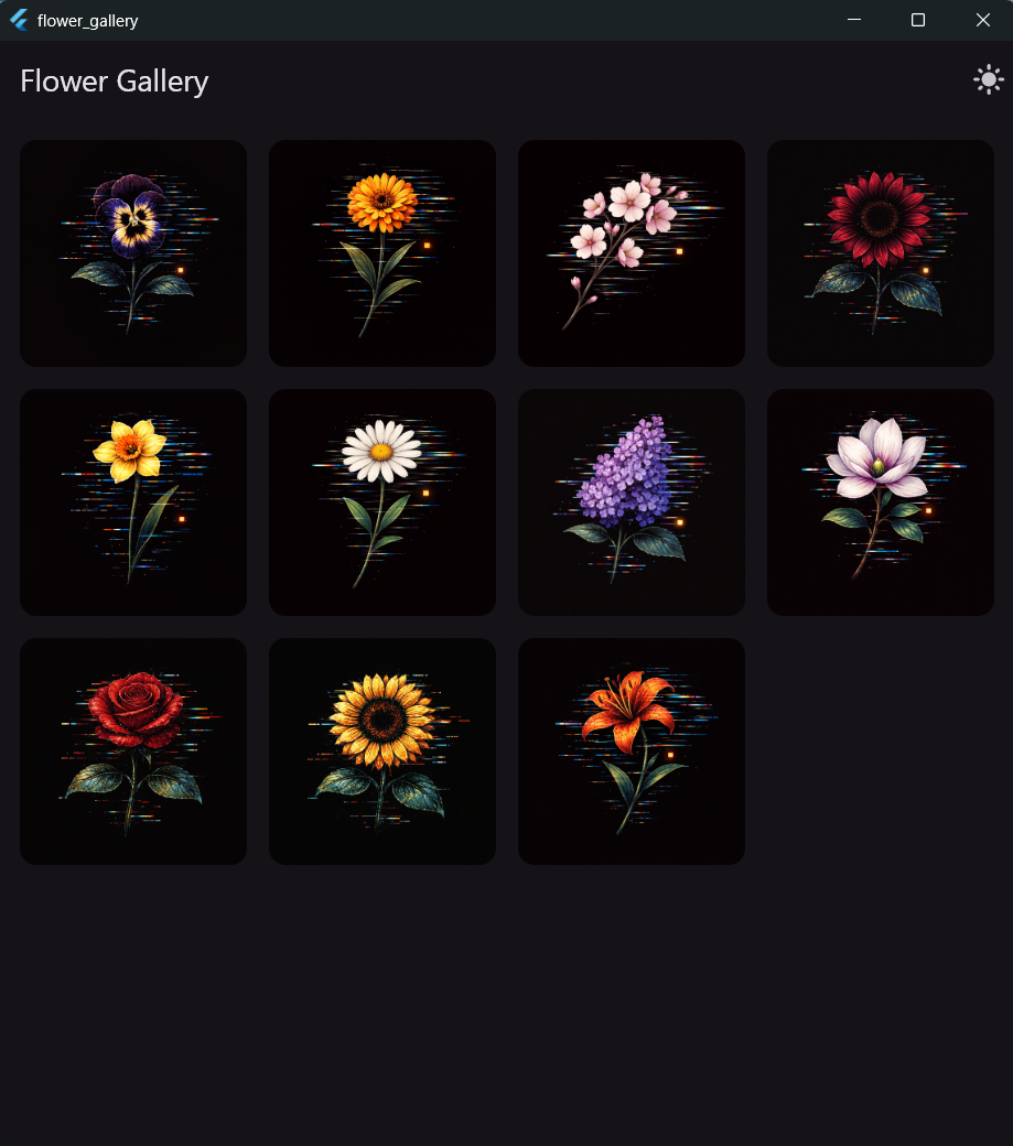 Flower Gallery - image 1 - student project