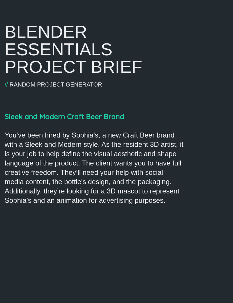 Sleek and modern craft beer brand. - image 2 - student project