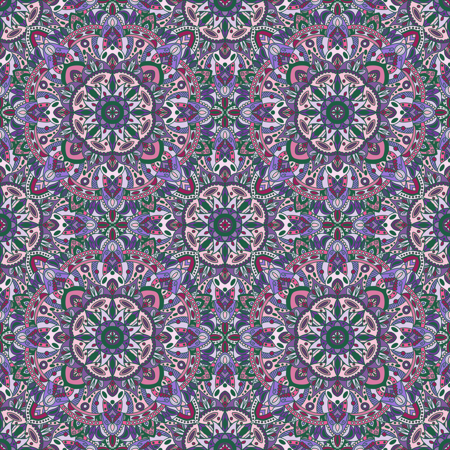Mandala tile - image 1 - student project