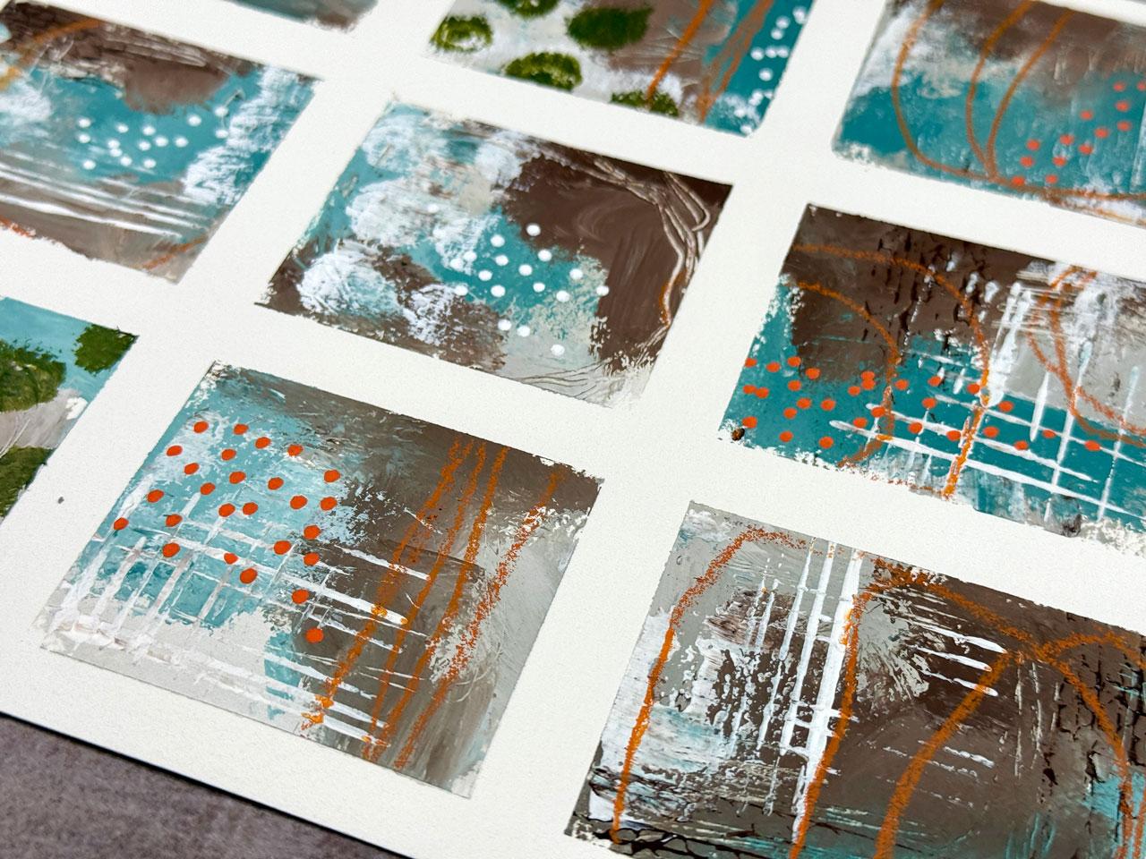 Paint, Play, Repeat: Mixed Media Grids for Creative Flow - image 3 - student project