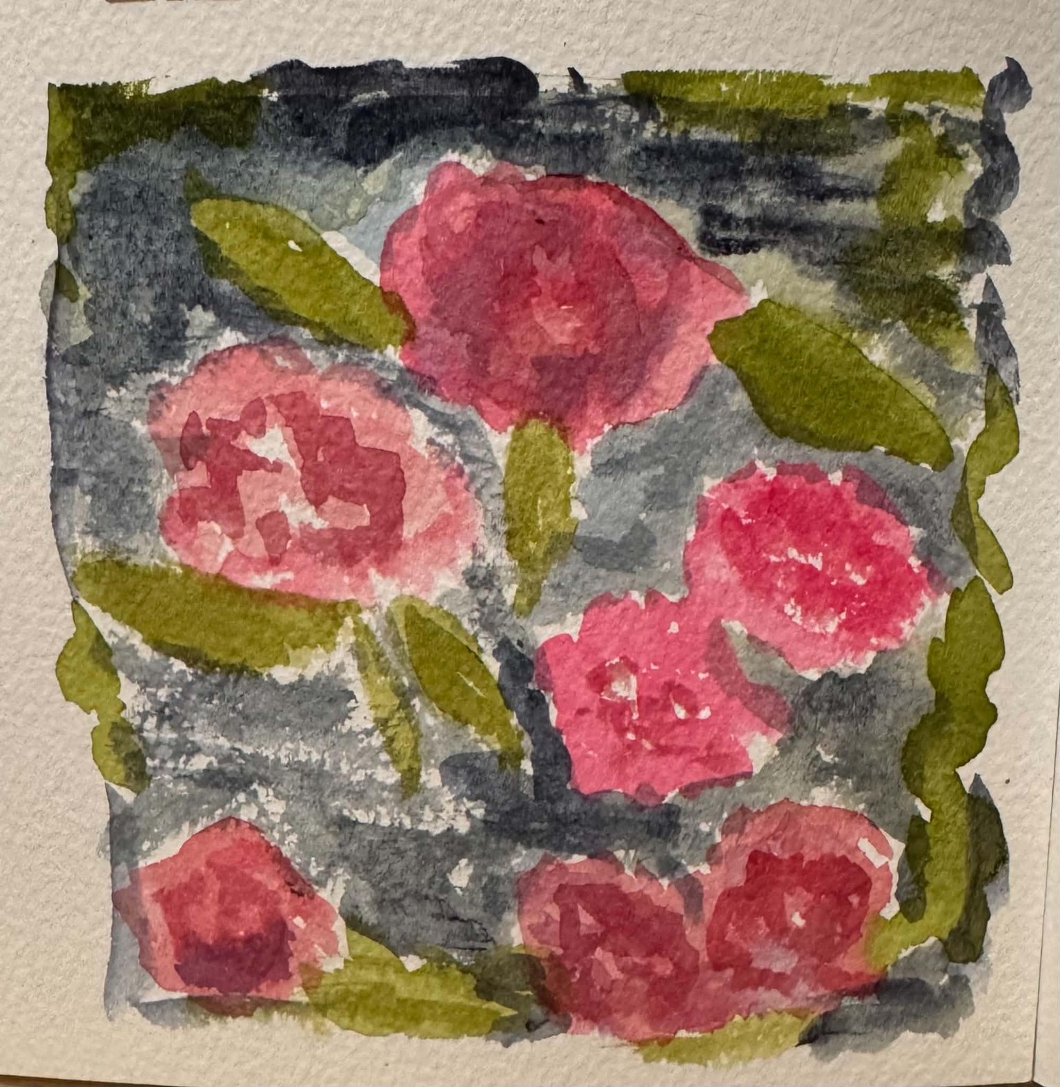 Watercolor Flowers: Exploring Wet-on-Wet and Dry-on-Dry P - image 2 - student project