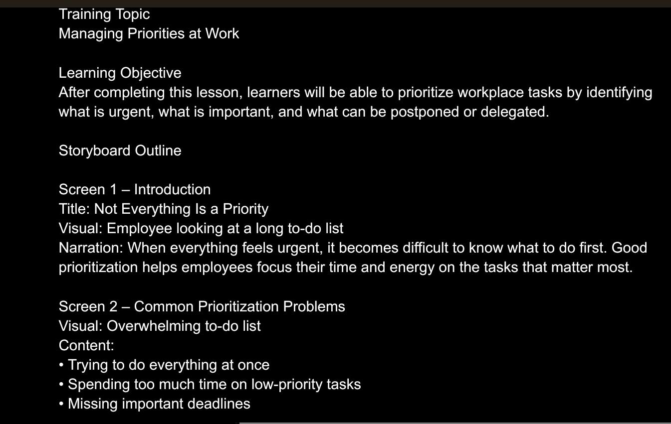 MANAGING PRIORITIES AT WORK - image 1 - student project
