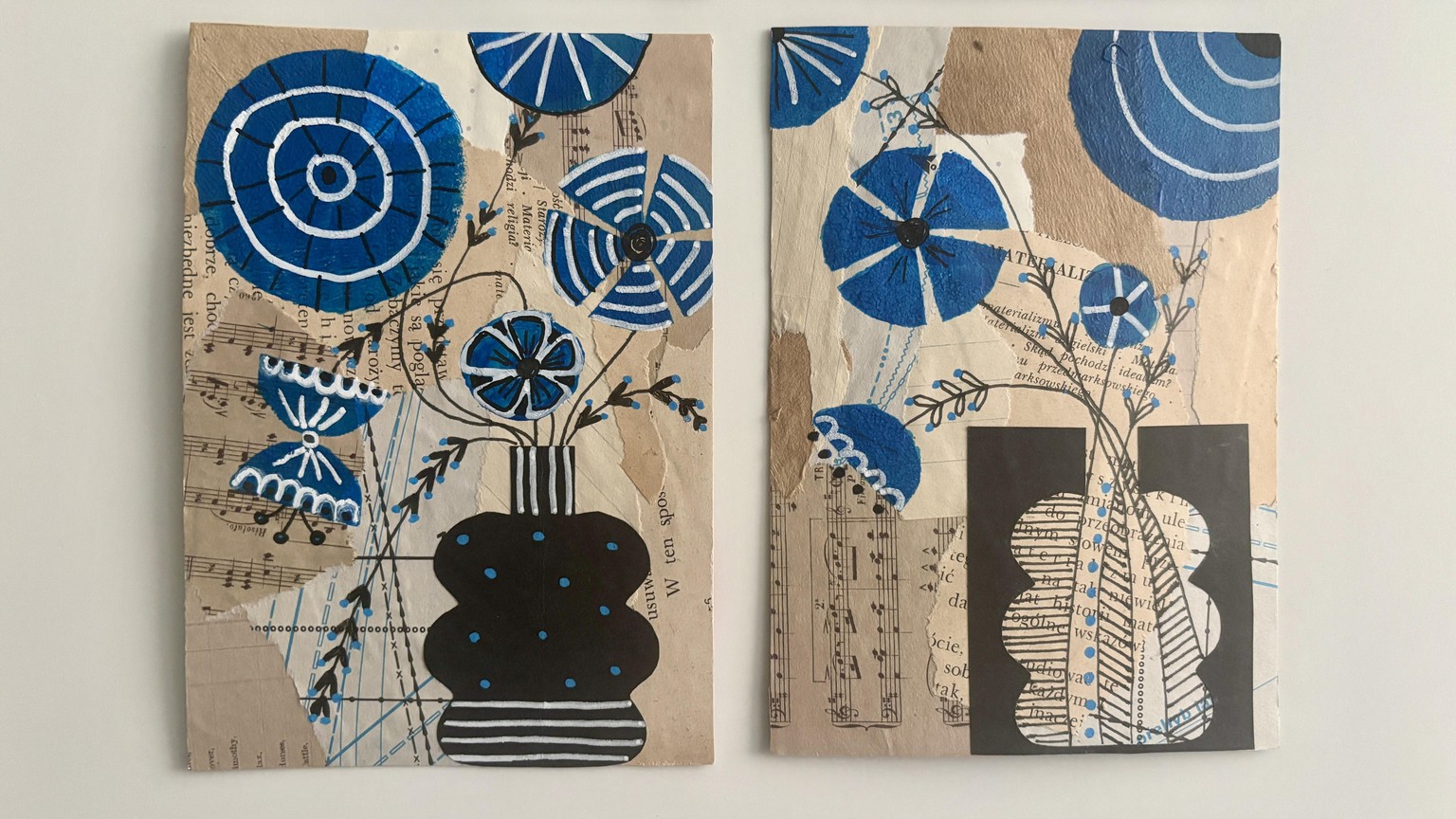 My collage and stencil project - image 3 - student project