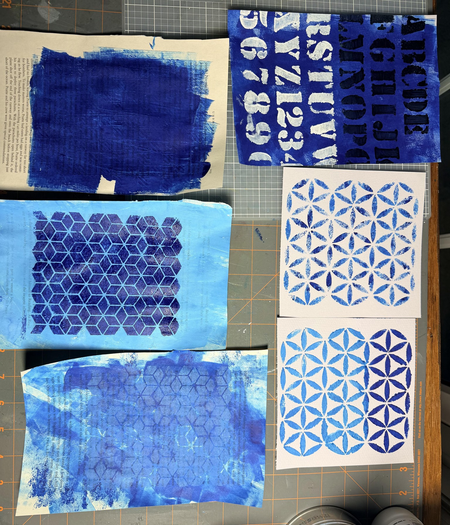 Blue collage papers - image 1 - student project