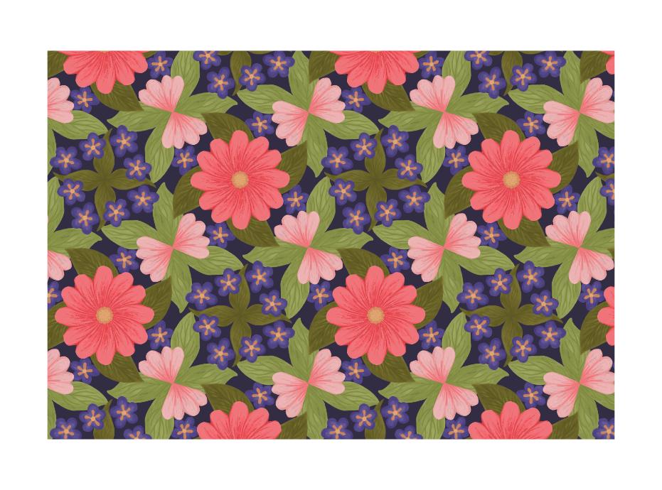 Midnight Garden Pattern - image 1 - student project