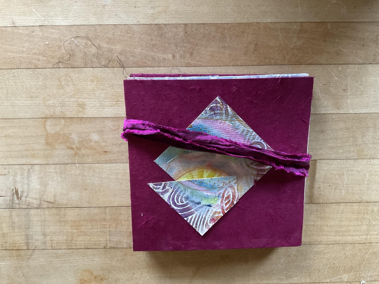 A concertina mixed media booklet - image 2 - student project