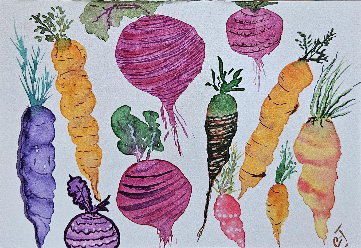 Playful carrots and beets - image 1 - student project