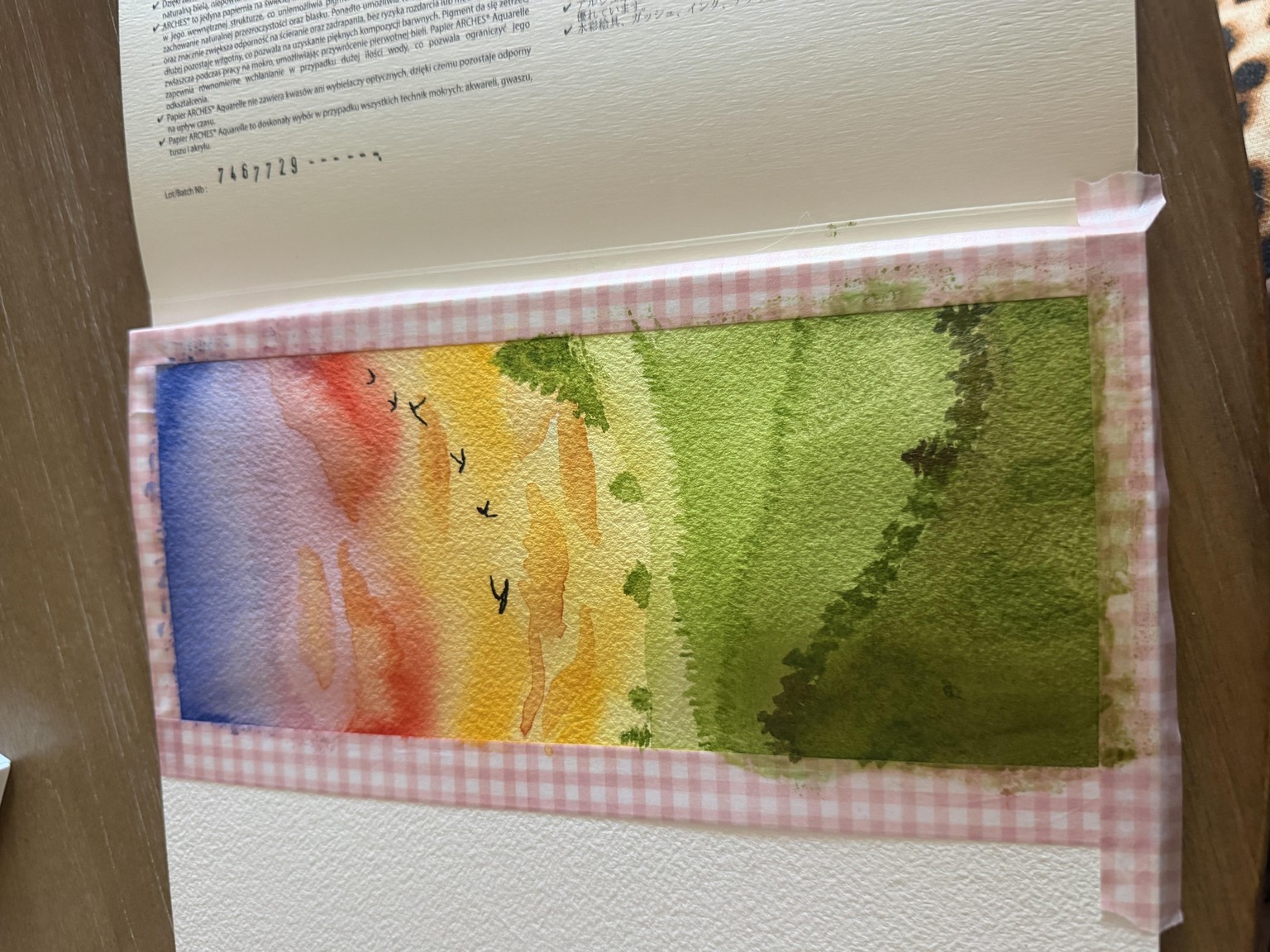 Day 1 watercolor landscape project - image 1 - student project