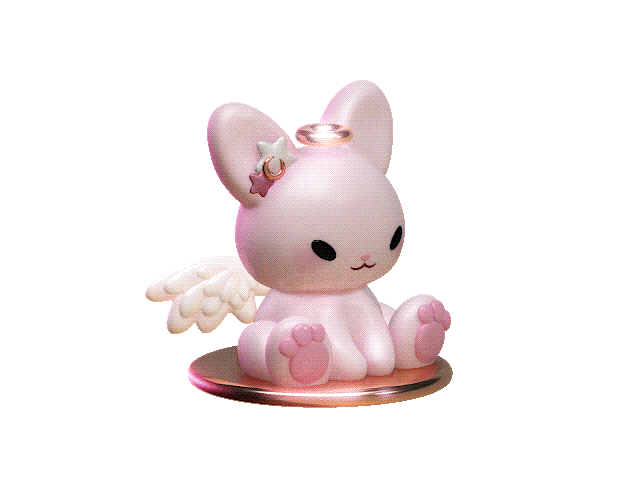 Cosmic Pink Angel Bunny :3 - image 3 - student project