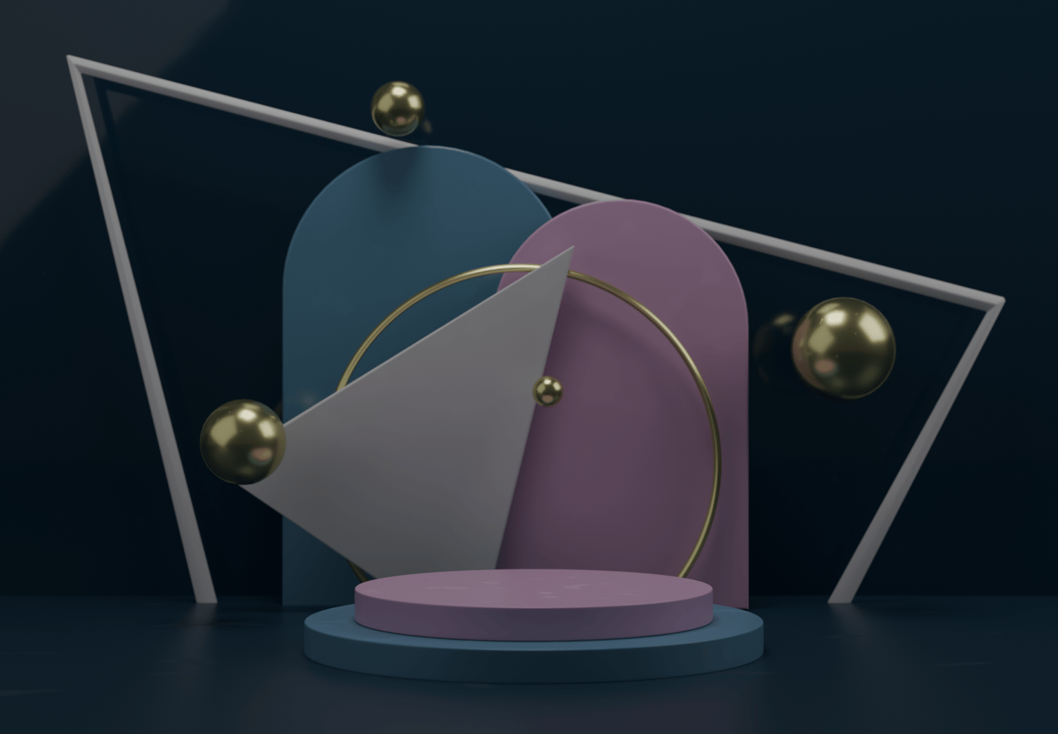 Geometric Scene - image 1 - student project