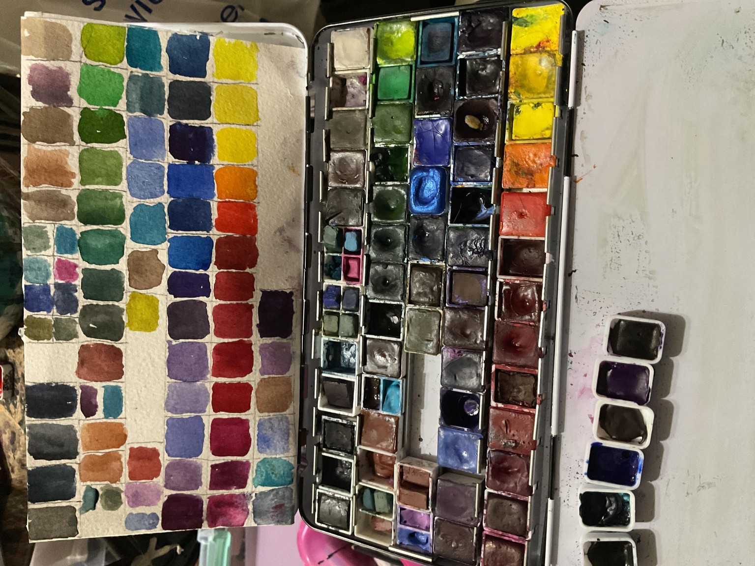 A Gallo/Inktense Block Pallet - image 2 - student project