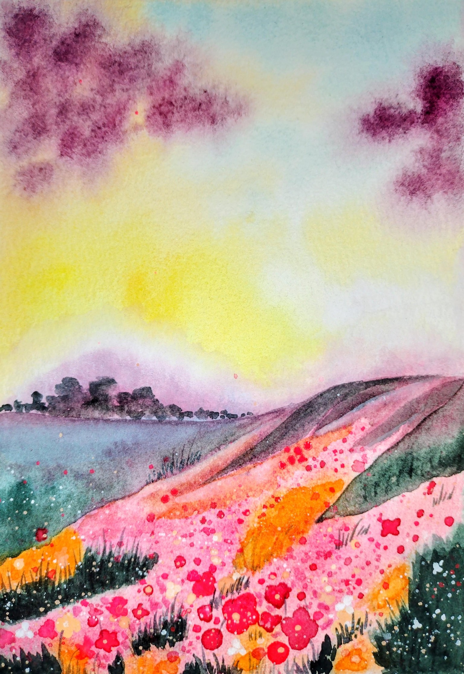 Nature In watercolor Projects - image 18 - student project