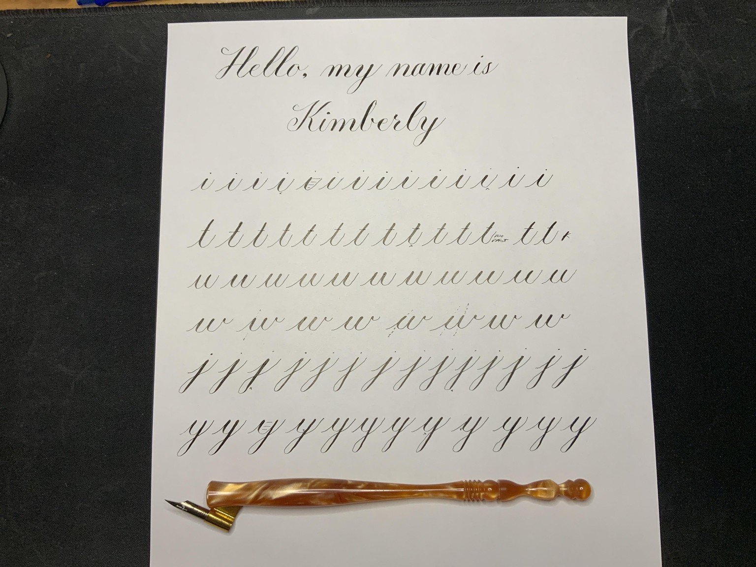 Beginning Copperplate - image 1 - student project