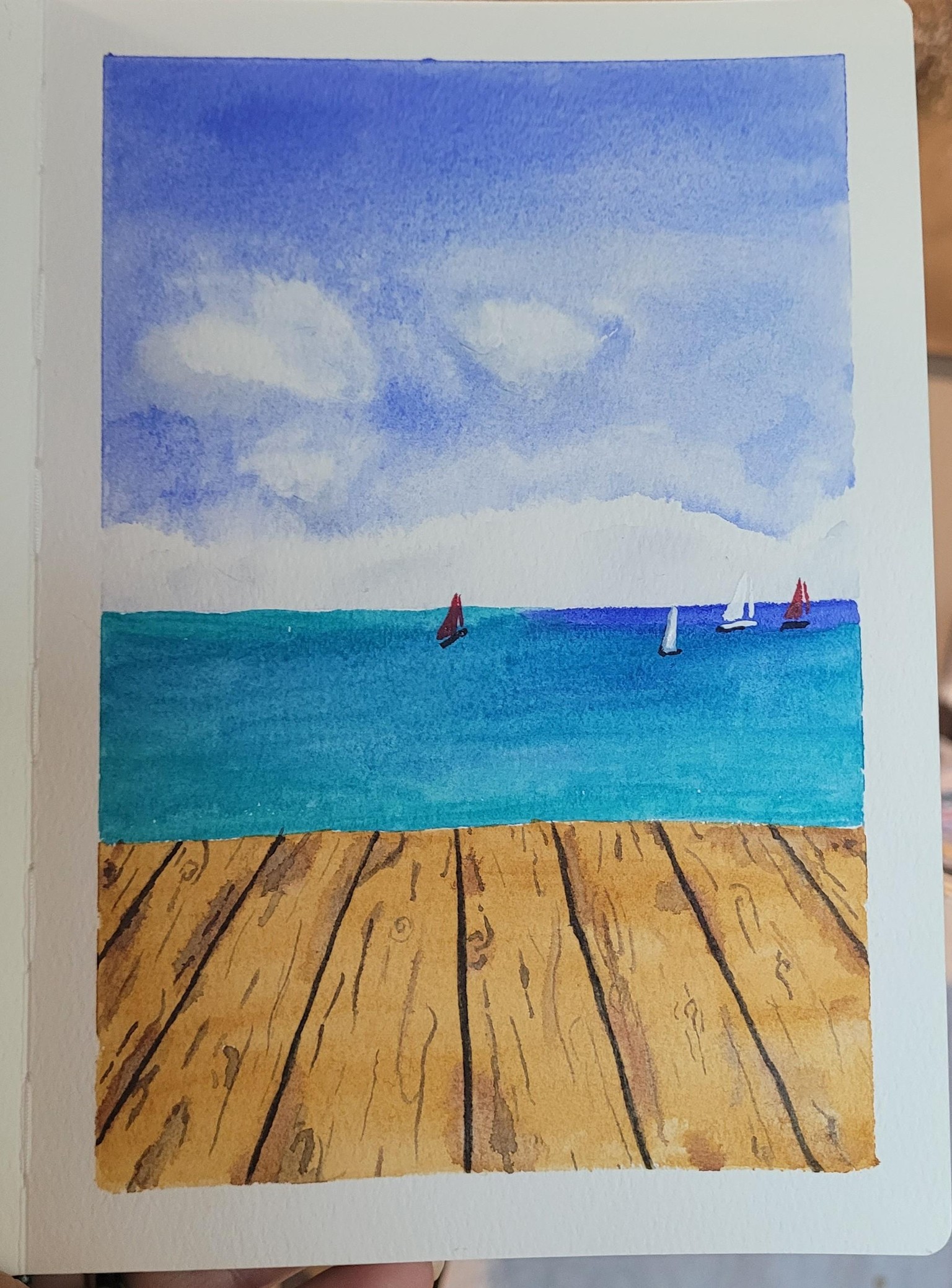 Dreamy Landscape Class Paintings - image 2 - student project