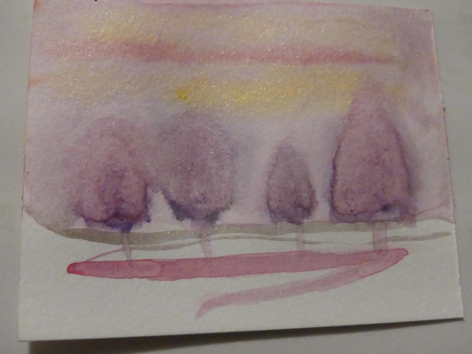 The Art of Doing Less: Minimal Watercolour Landscapes. - image 1 - student project