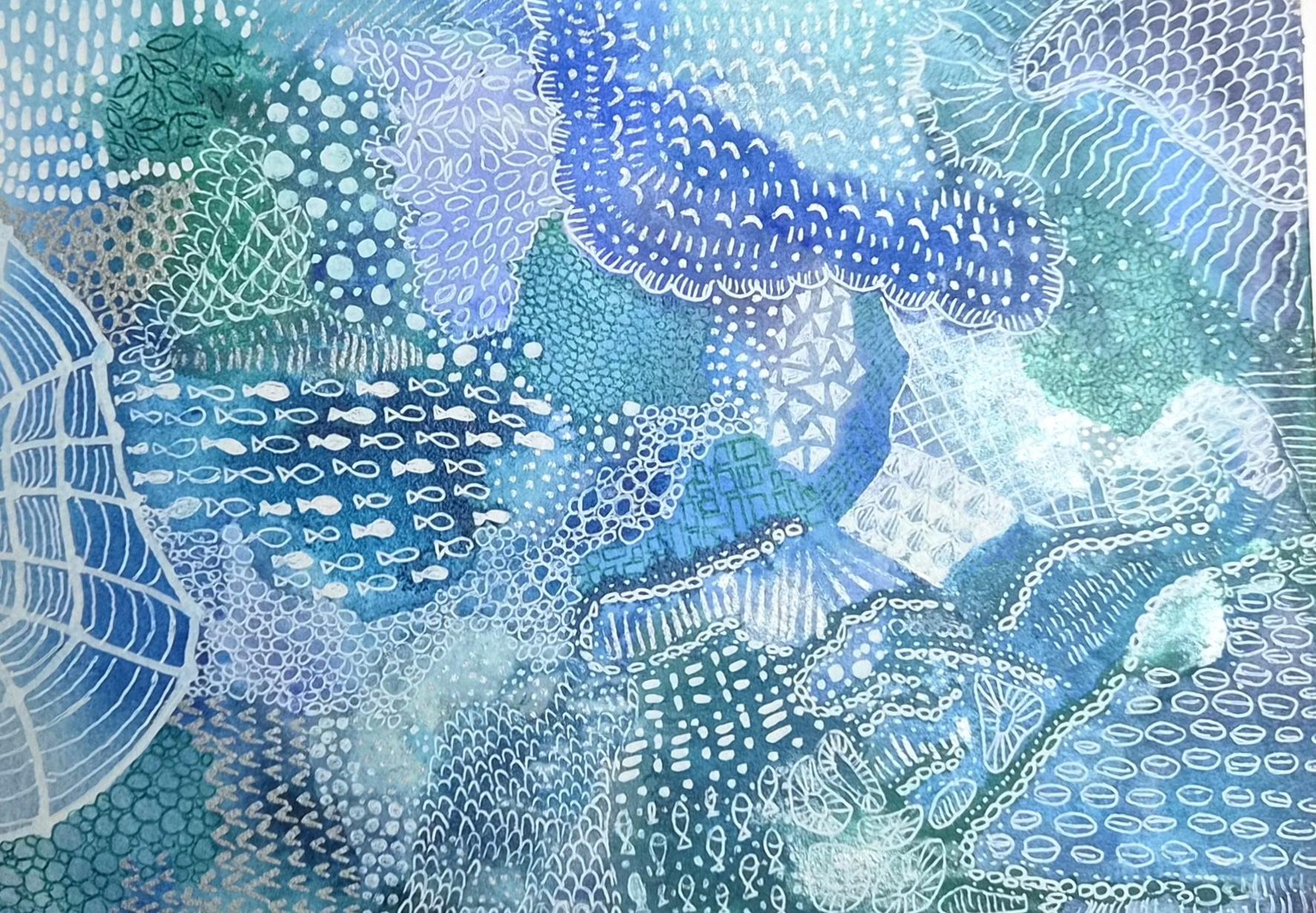 Abstract forest and ocean - image 2 - student project