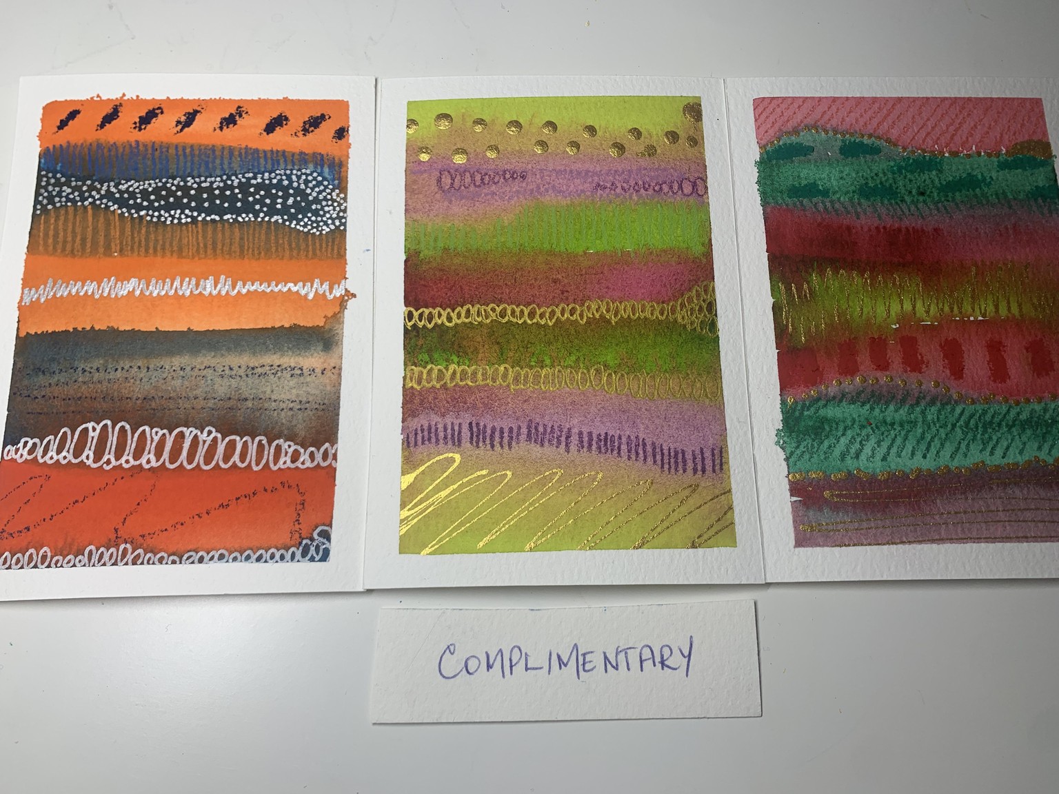 Mini Abstract Stripe Paintings - image 5 - student project